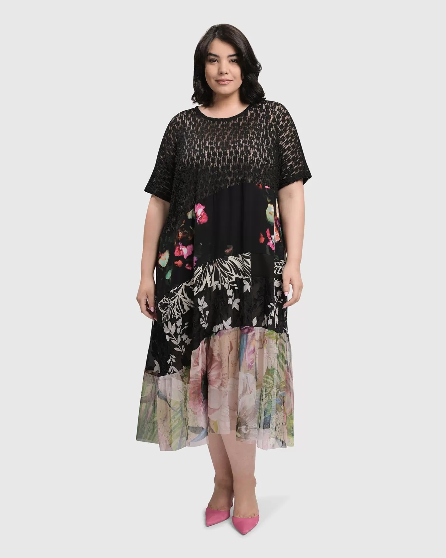 Adaline Tiered Maxi Dress, Floral | Alembika New