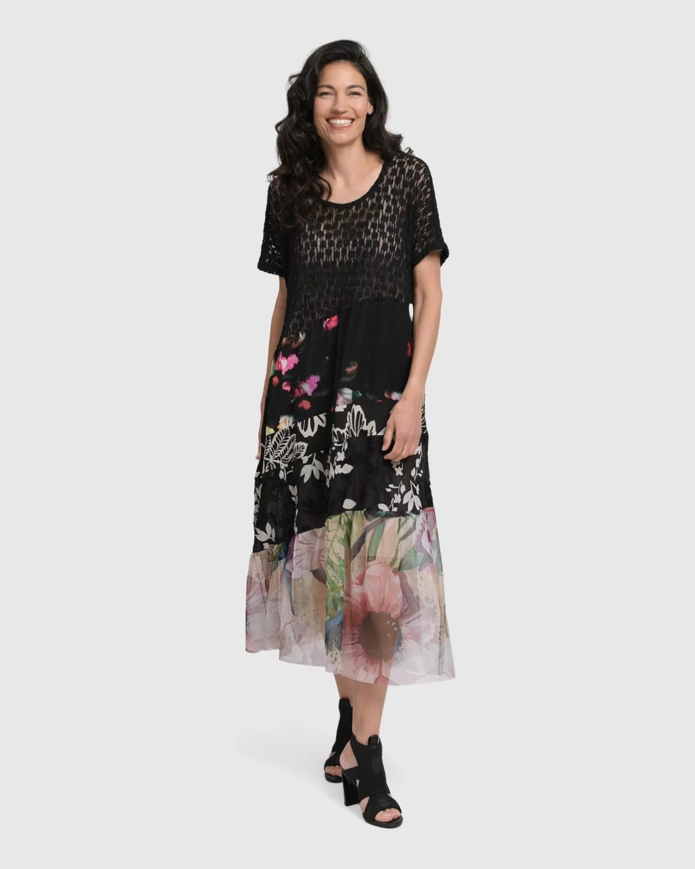 Adaline Tiered Maxi Dress, Floral | Alembika Best Sale