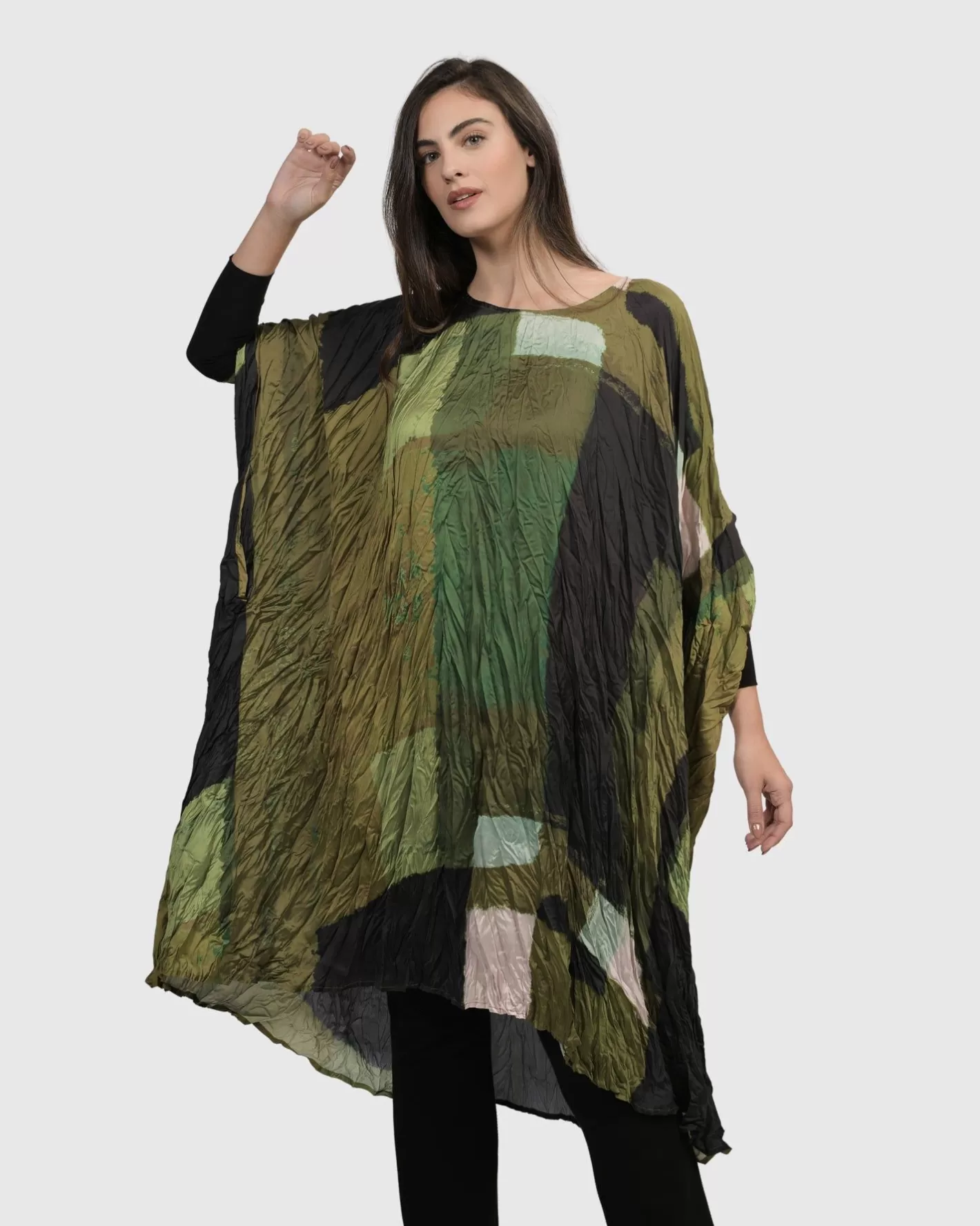 Al Fresco Muumuu Dress, Olive | Alembika Store