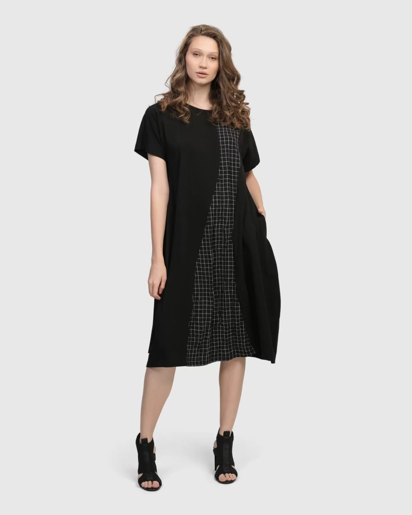 Athena Relaxed Cocoon Dress, Net | Alembika Cheap