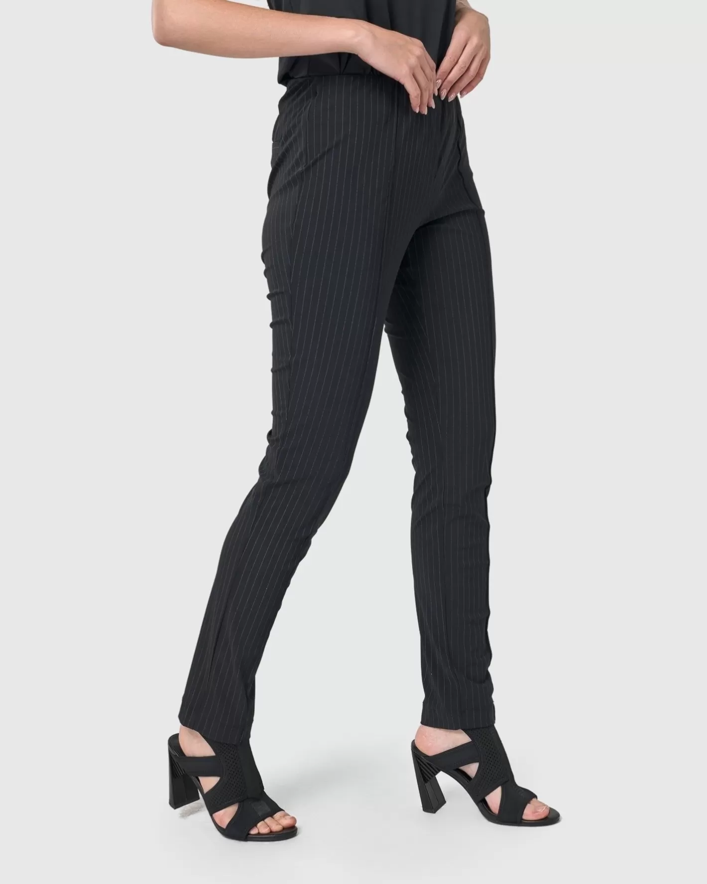 Audrey Slim Pants, Pinstripes | Alembika Best Sale