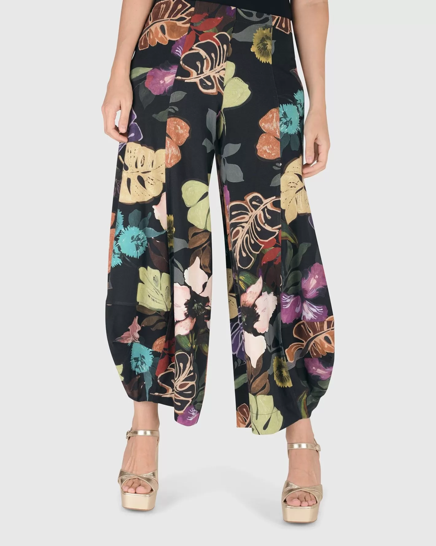 Bali Punto Pants, Leaves Multi | Alembika Shop