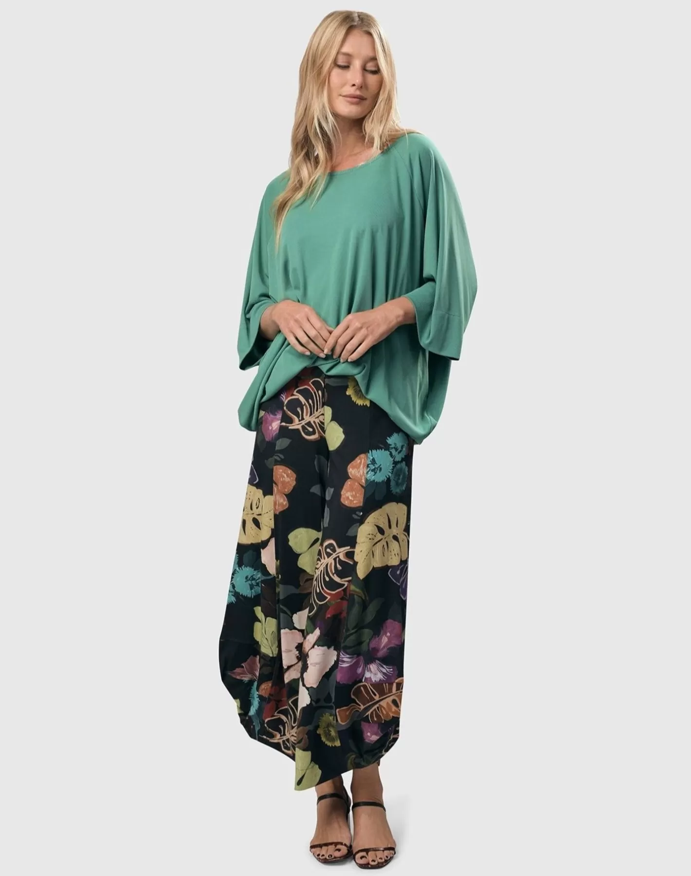 Bali Punto Pants, Leaves Multi | Alembika Shop