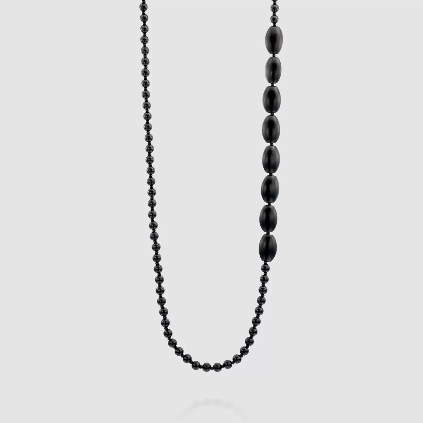 Catania Bead Necklace, Black | Alembika Outlet