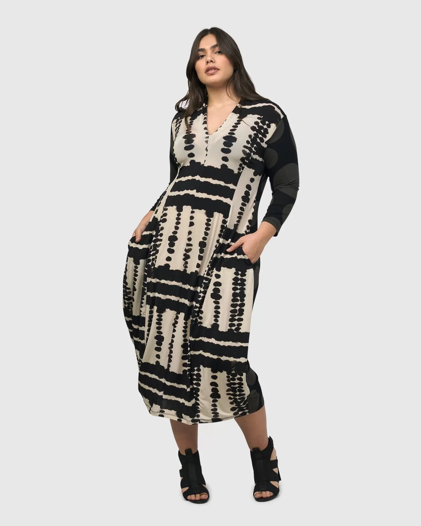 Chicha Cocoon Dress, Savanna | Alembika Clearance