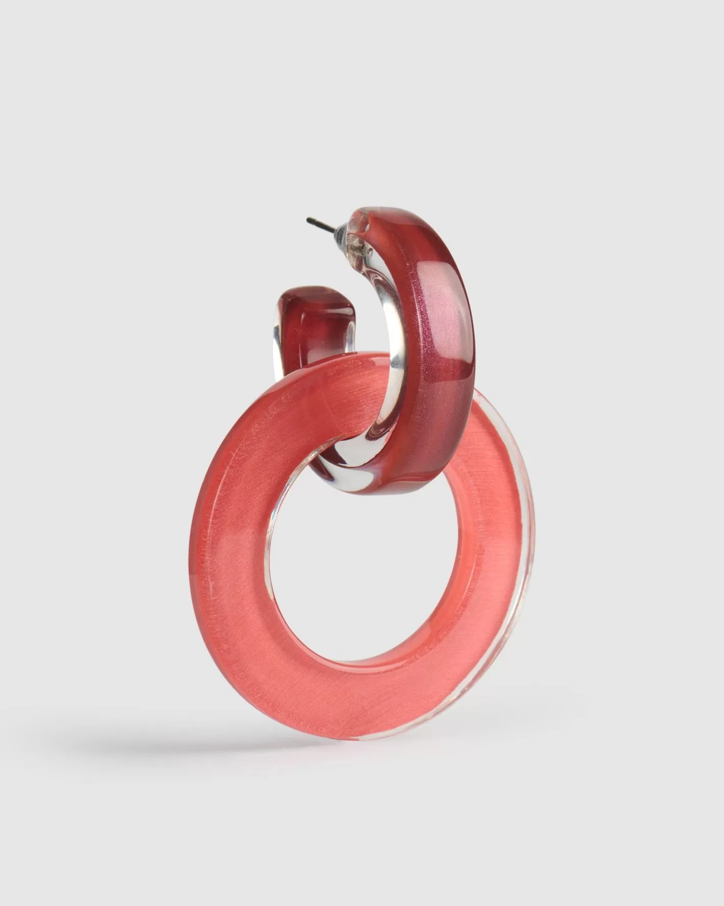 Circle Duet Earrings, Coral | Alembika Discount