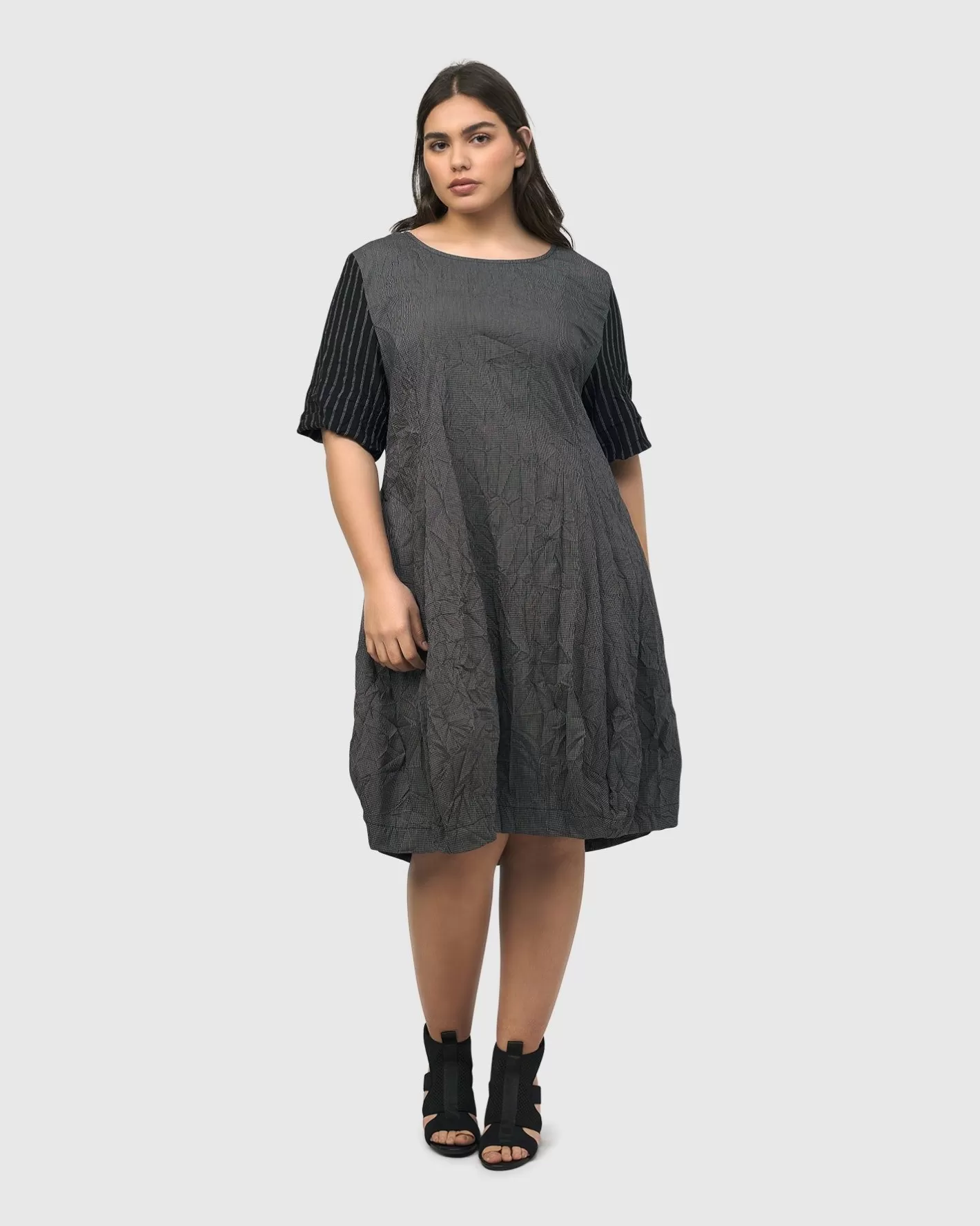 Demeter Relaxed Cocoon Dress, Mix | Alembika New