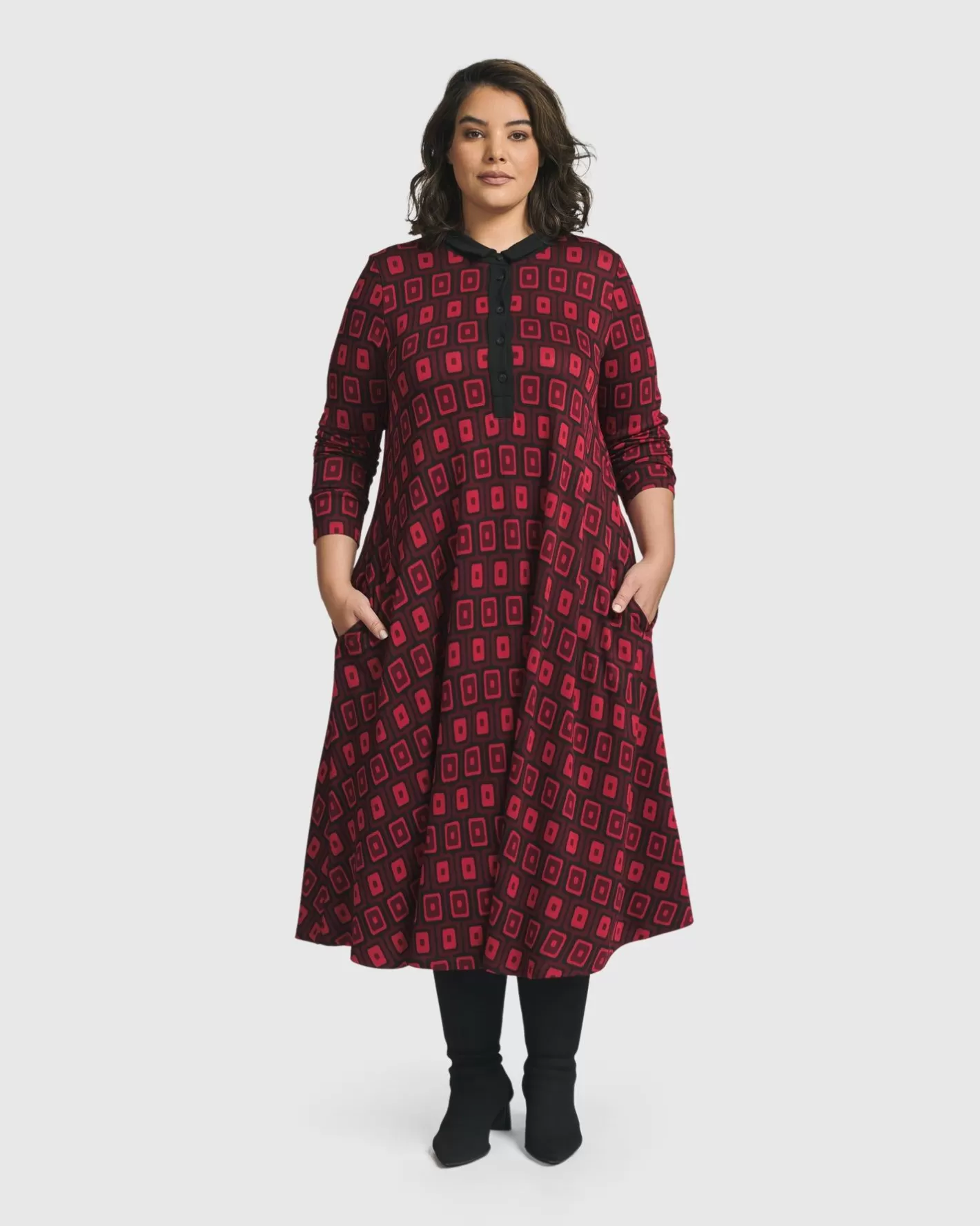 Dynamite Shirt Dress, Red | Alembika Best Sale