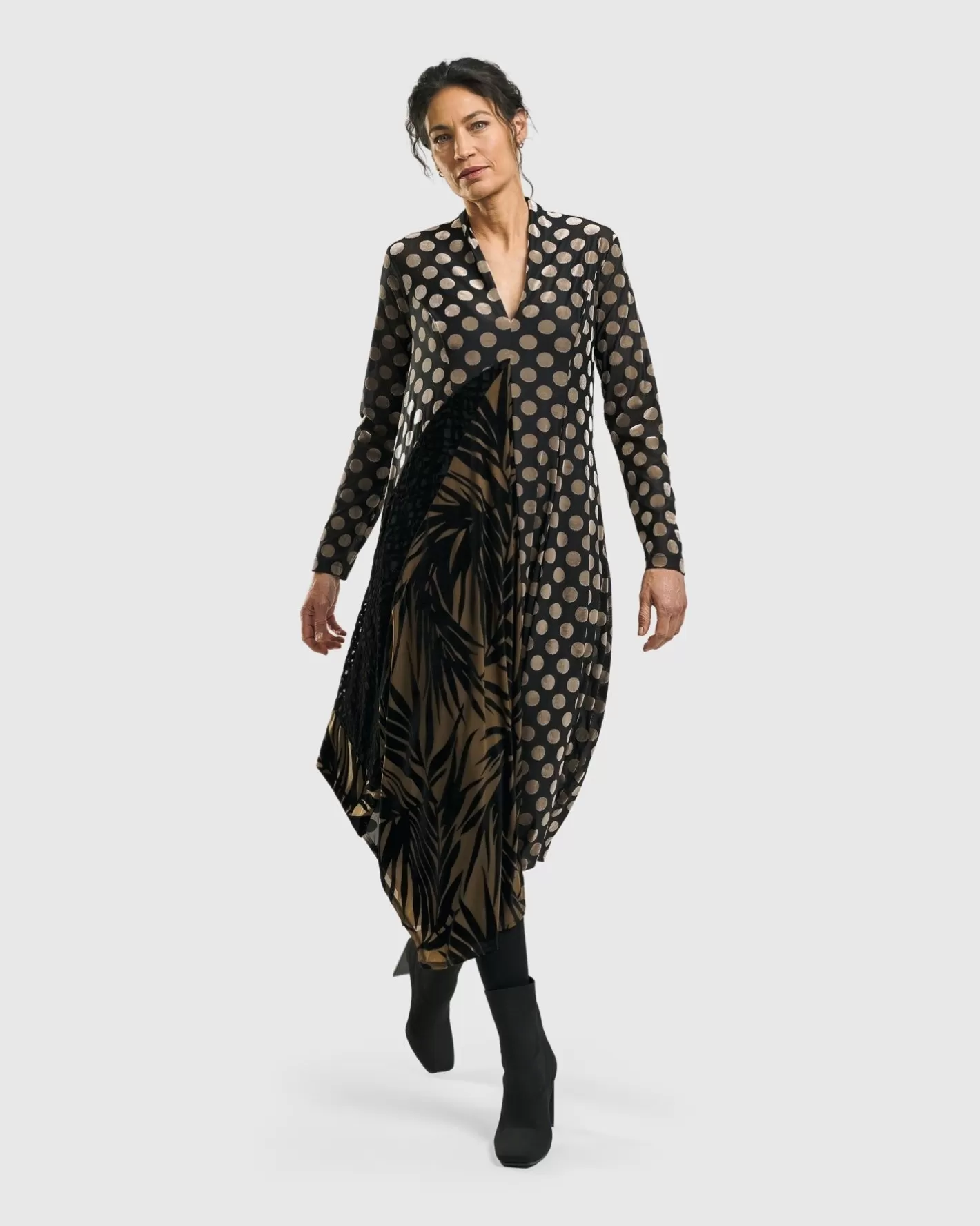 Equinox Cocoon Dress, Gold | Alembika Discount