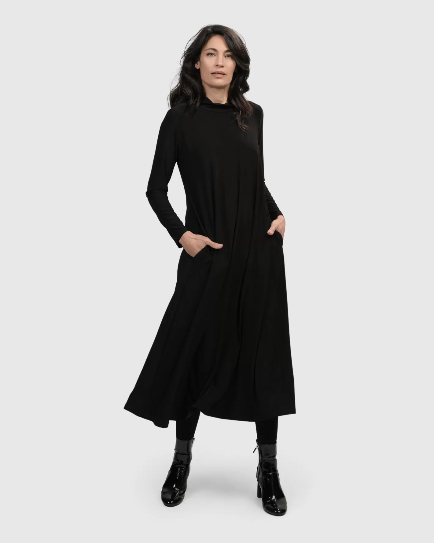 Essential A Line Dress, Black | Alembika Fashion