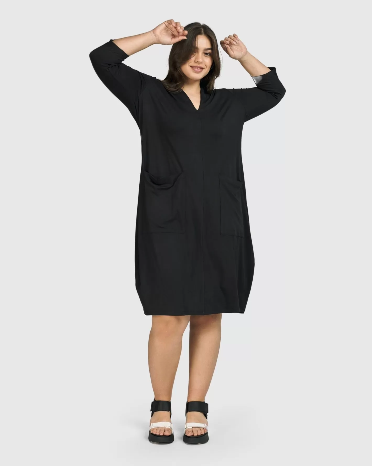 Essential Cargo Dress, Black | Alembika Best