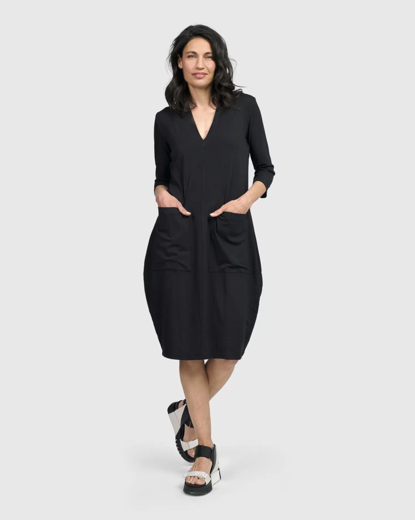 Essential Cargo Dress, Black | Alembika Best