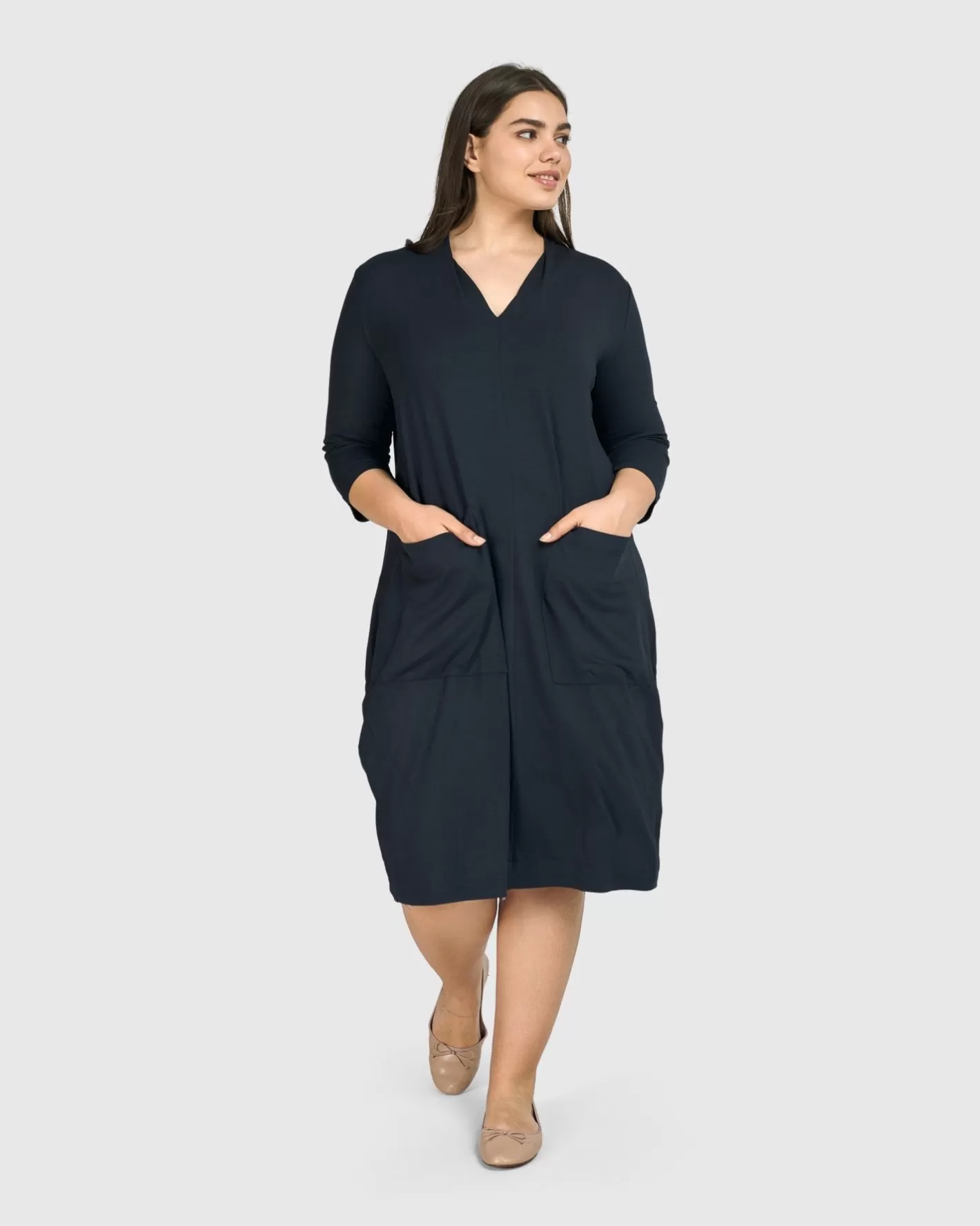 Essential Cargo Dress, Ocean | Alembika Cheap