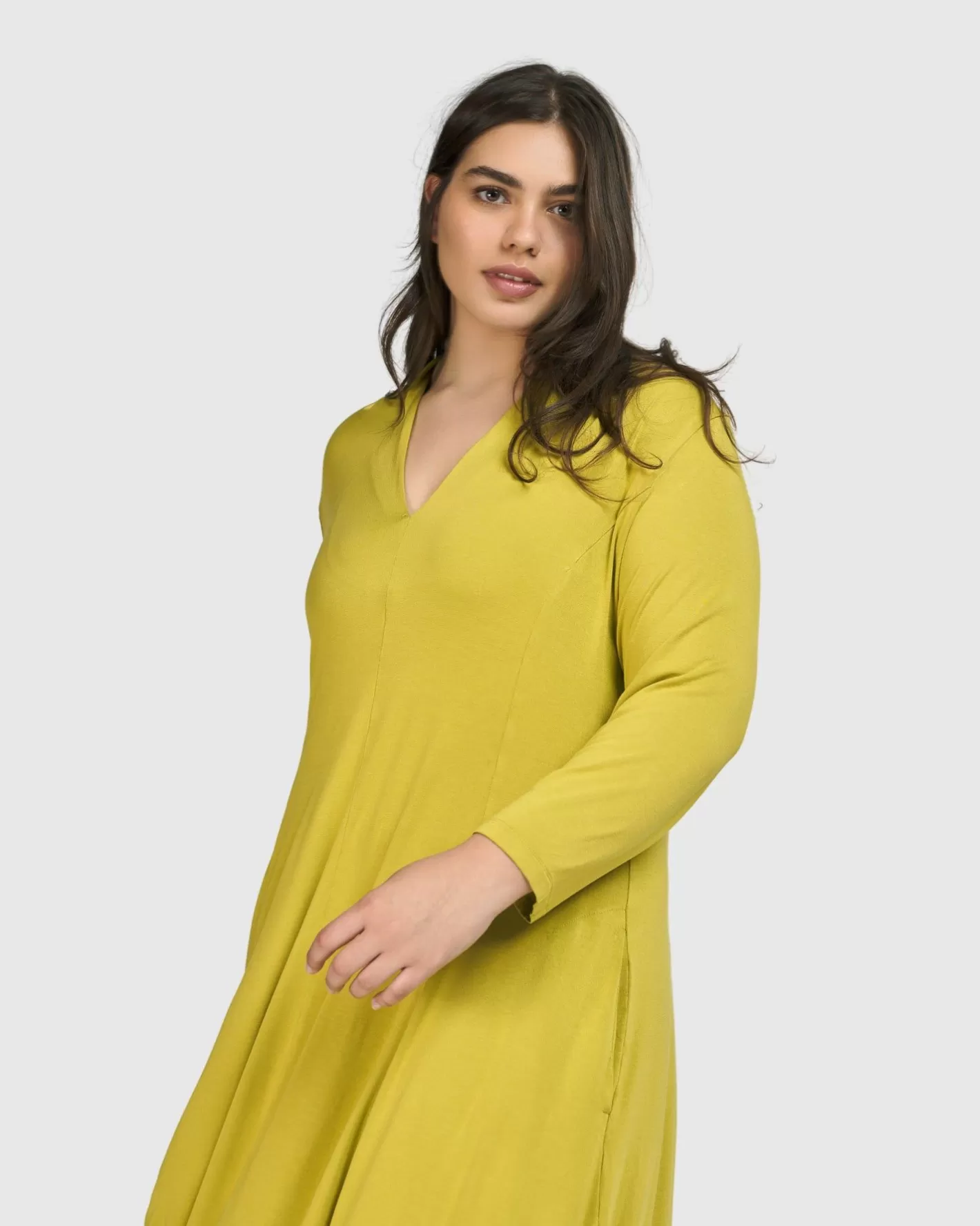 Essential Cocoon Dress, Lime | Alembika Clearance