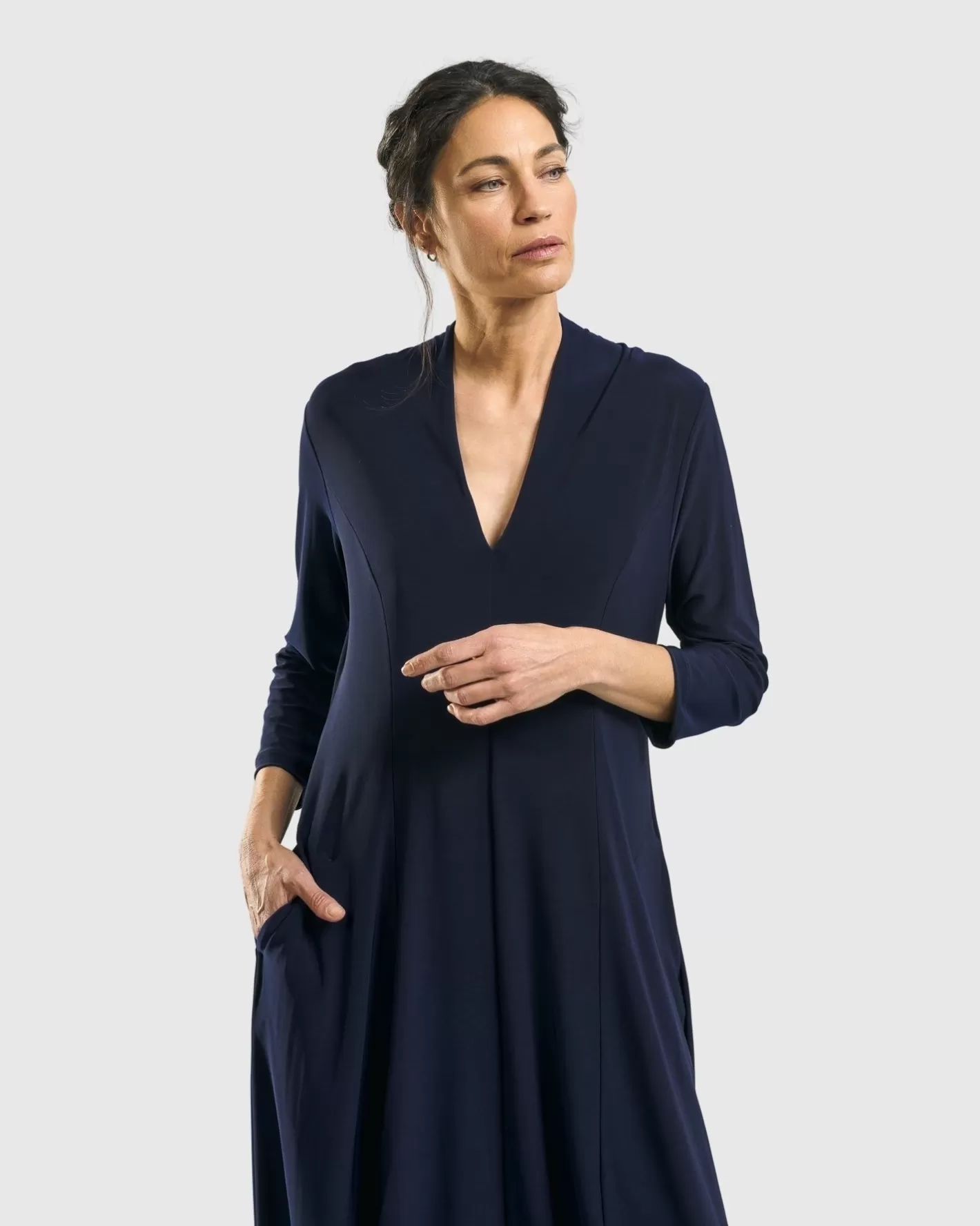 Essential Cocoon Dress, Night | Alembika Flash Sale