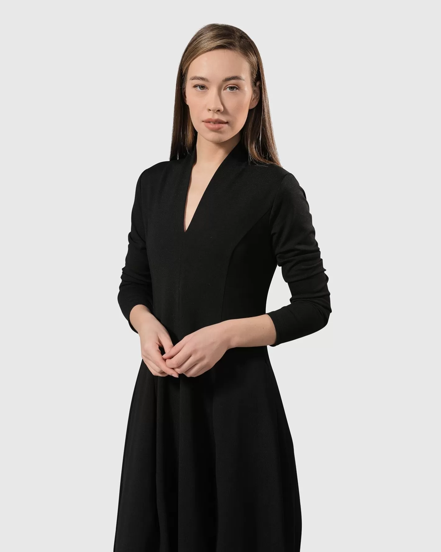 Essential Pockets Cocoon Dress, Black | Alembika Hot