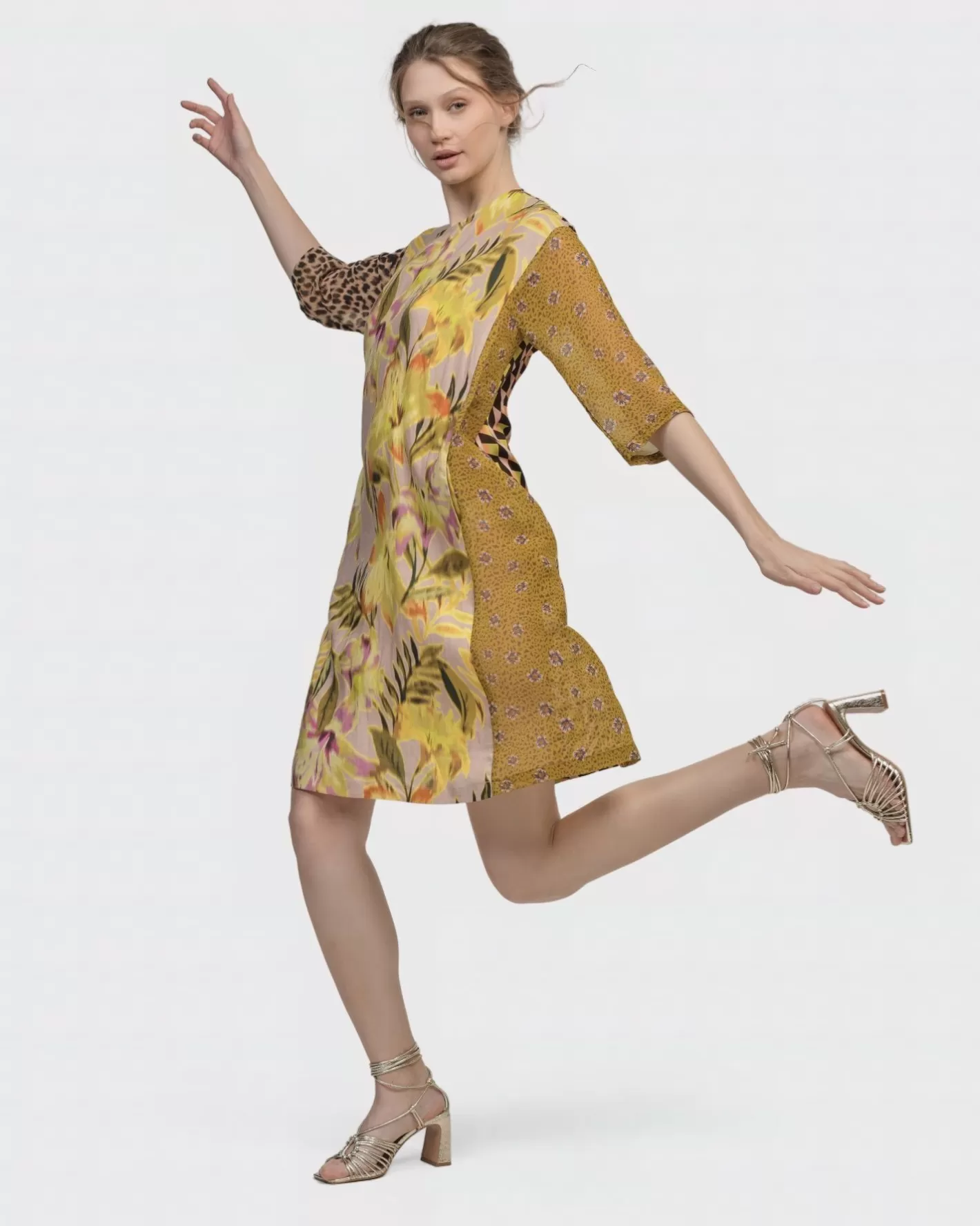 Fleur De Lis Shift Dress, Lilly | Alembika Clearance