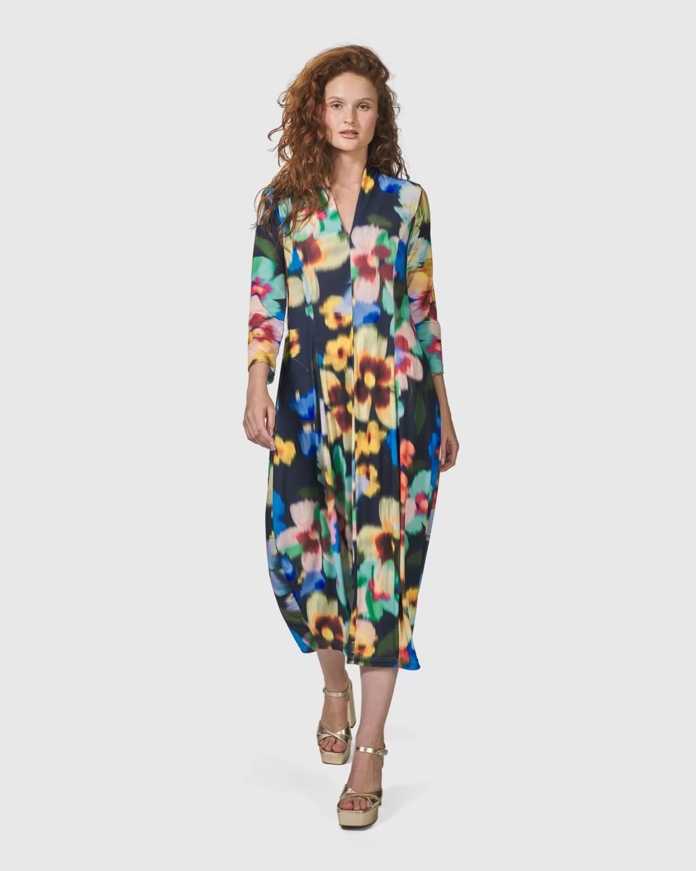 Forget-Me-Not Cocoon Dress, Garden | Alembika Online