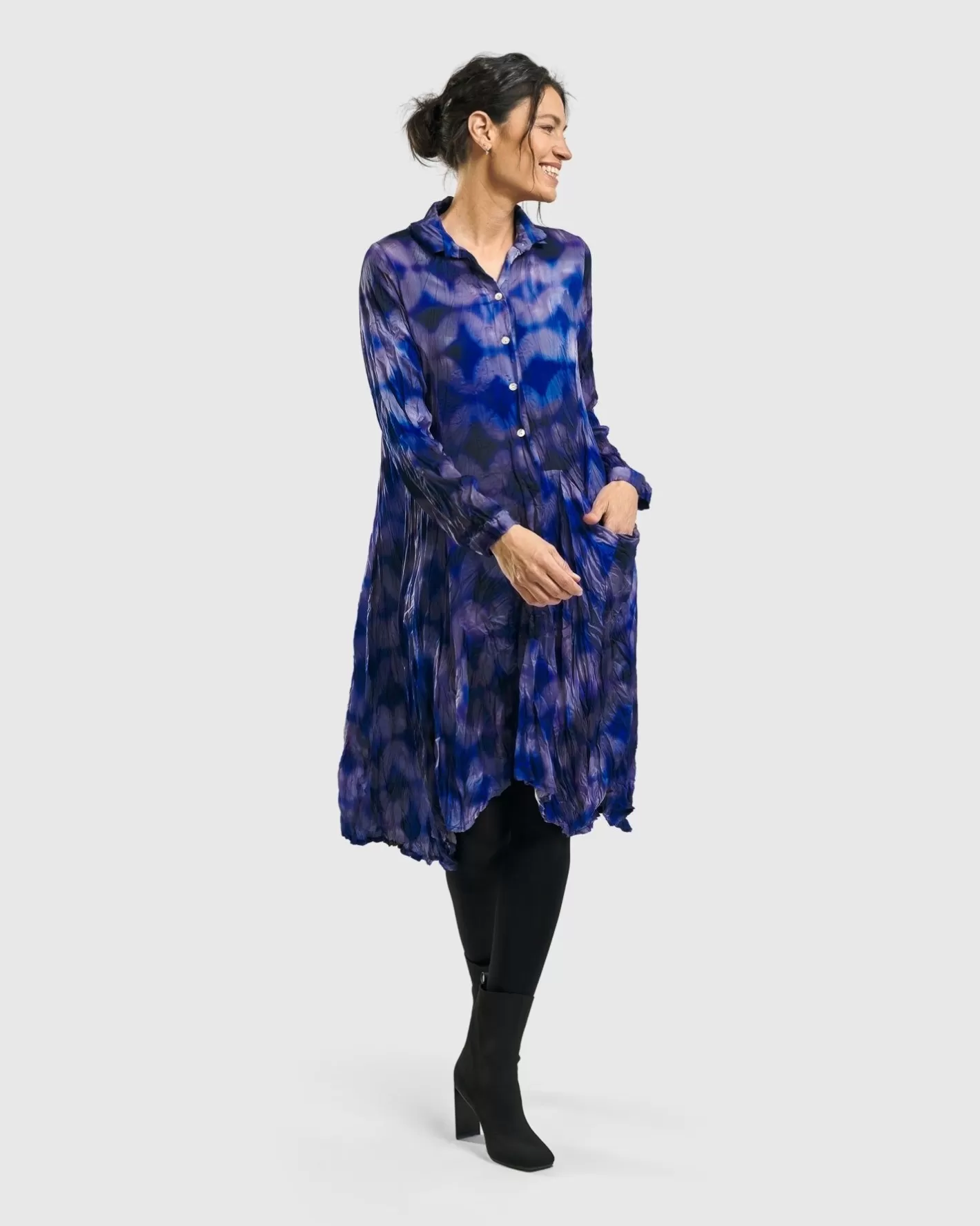 Fortuna Wonderful Pocket Dress, Royal | Alembika Best