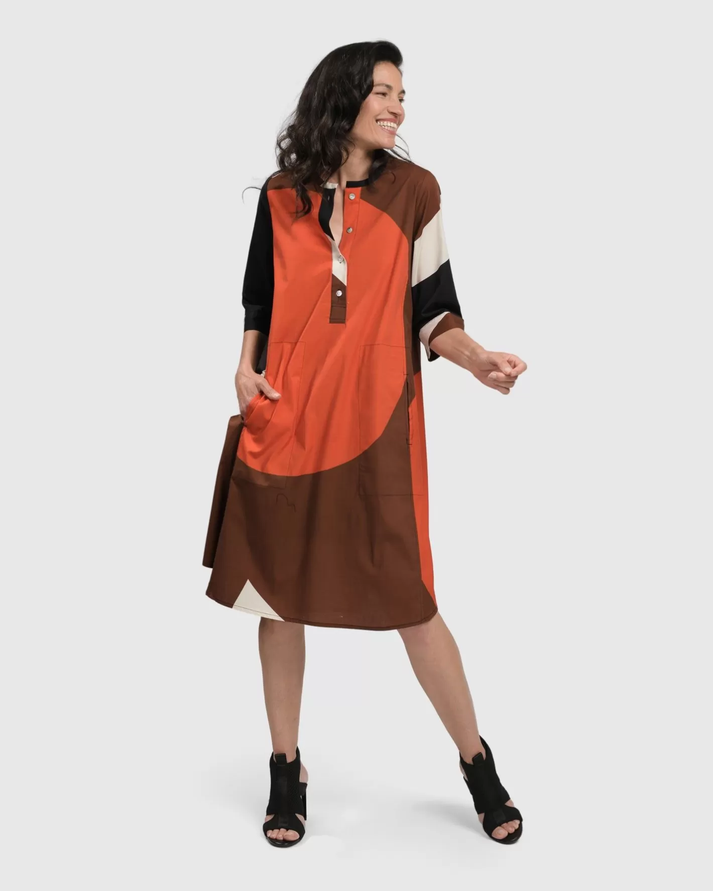 Ginny Oversized Shift Dress, Blossom | Alembika Sale