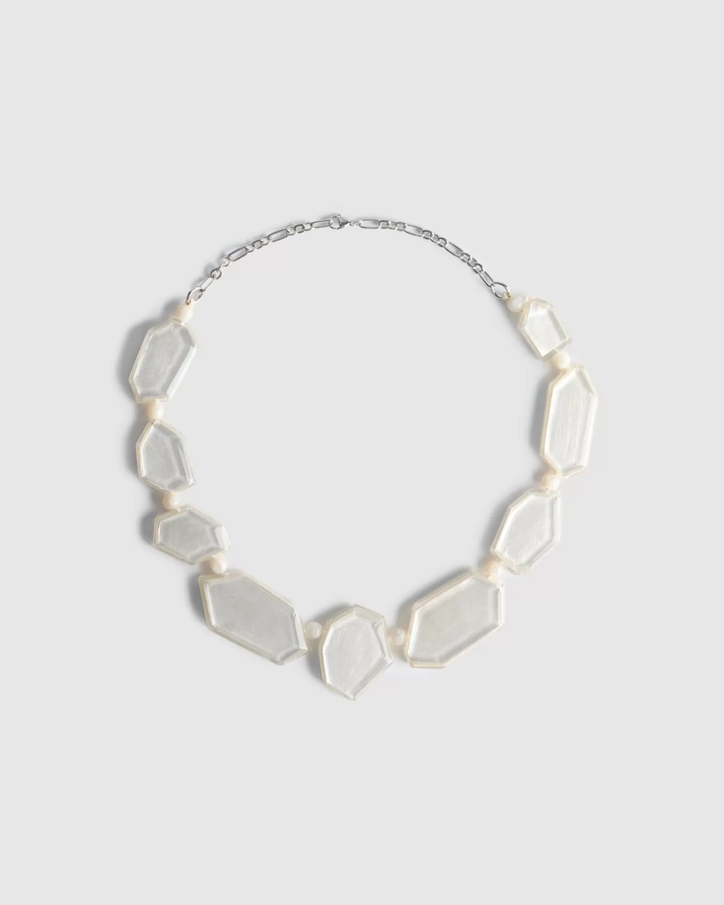 Glory Faceted Bead Necklace, Frost | Alembika New