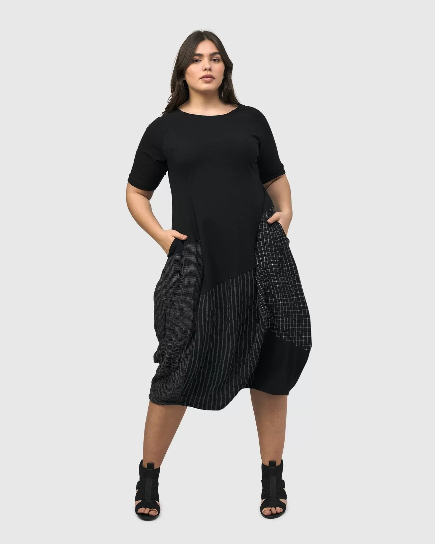 Hera T-Shirt Cocoon Dress, Mix | Alembika Hot