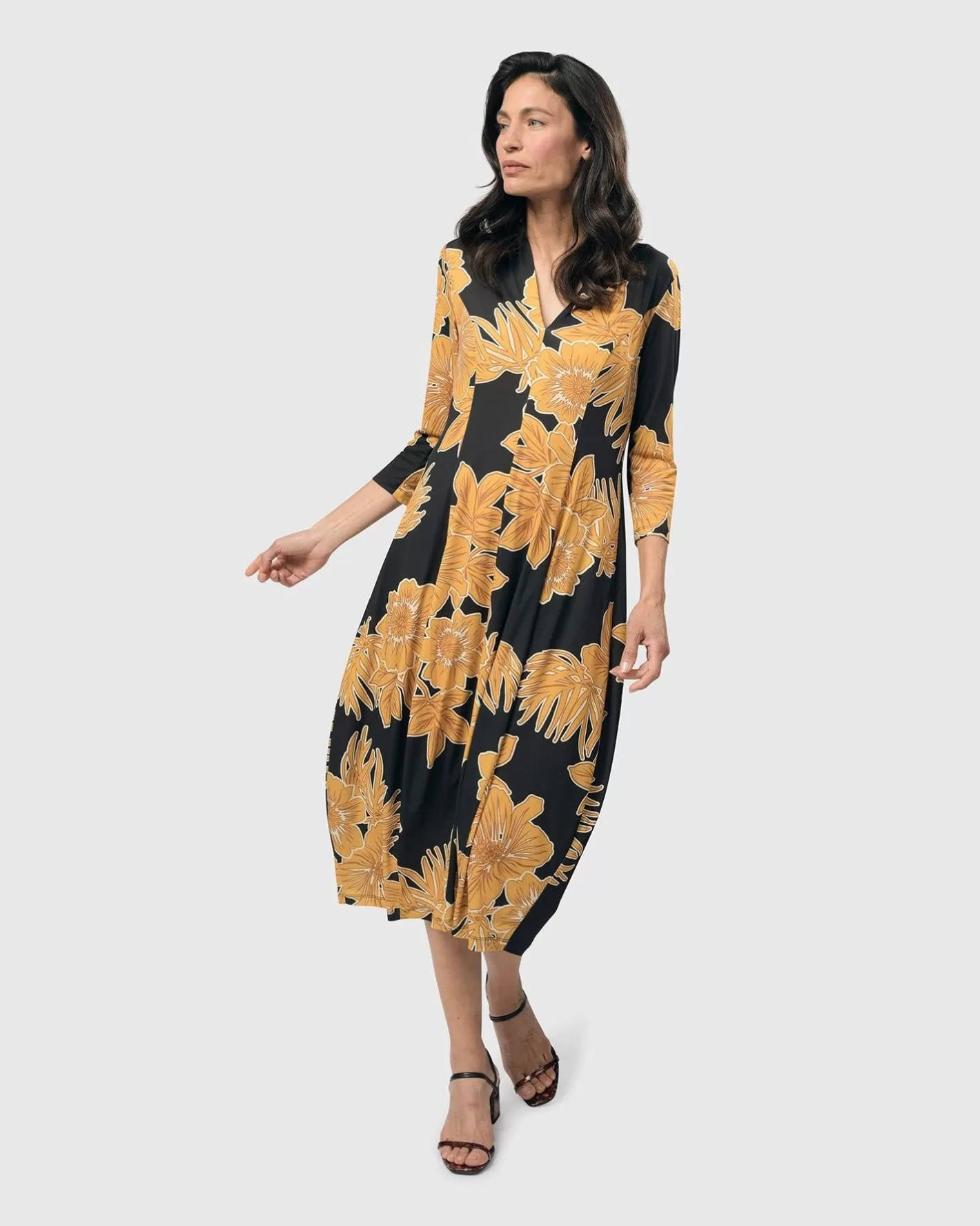 Island Cocoon Dress, Gold | Alembika Shop