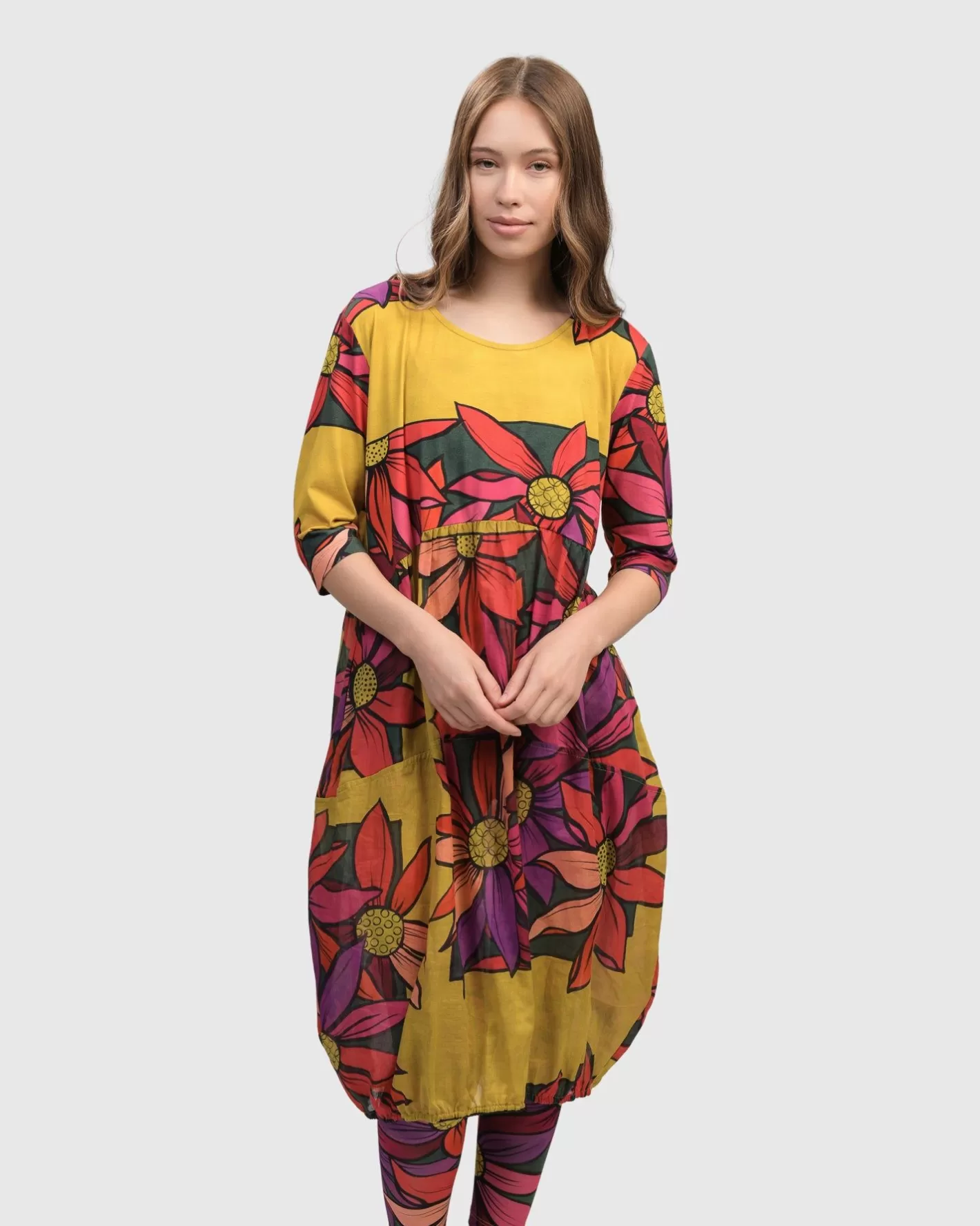 Jasmine Relaxed Dress, Bouquet | Alembika Online