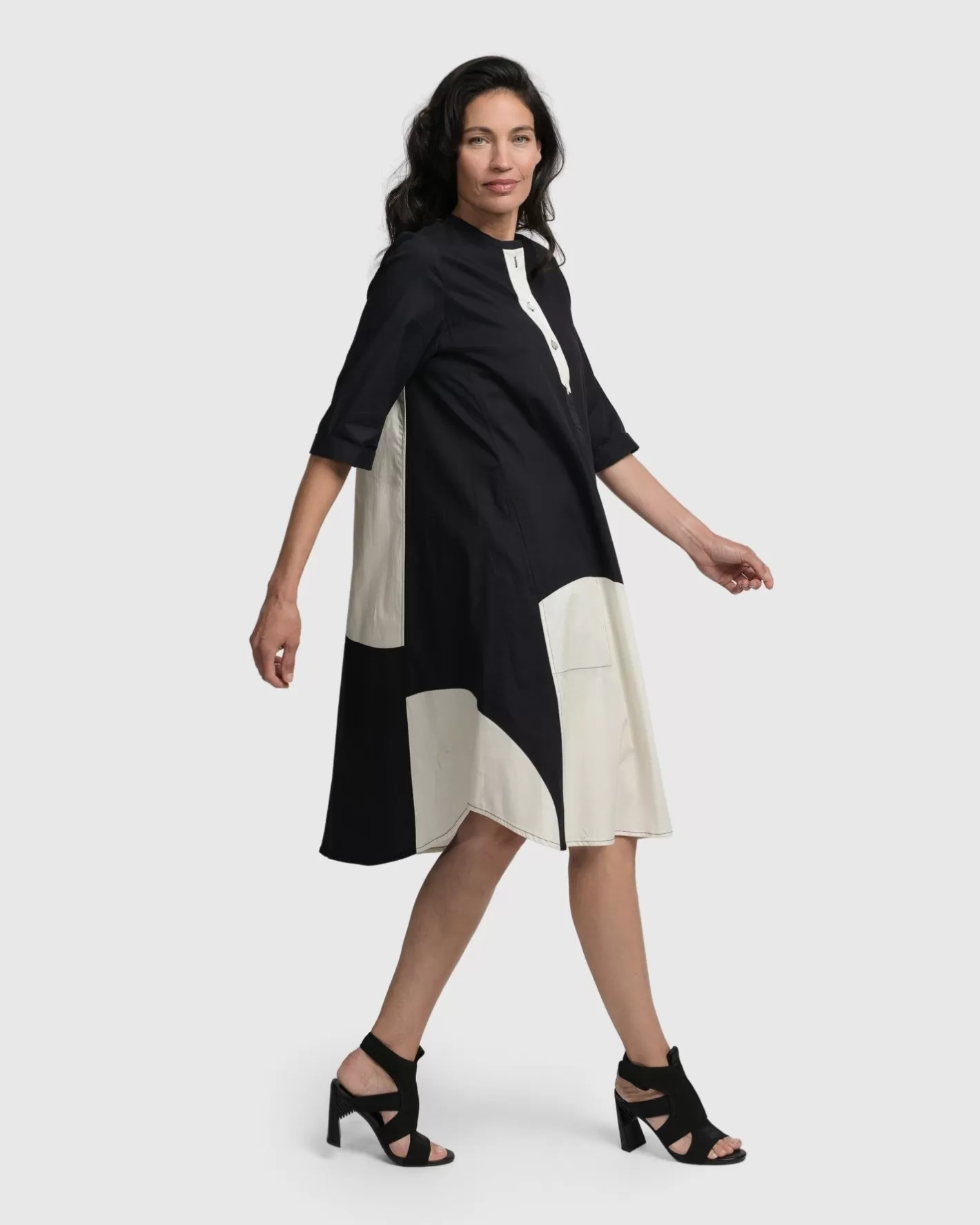 Jenny Oversized Shift Dress, Mono | Alembika Flash Sale