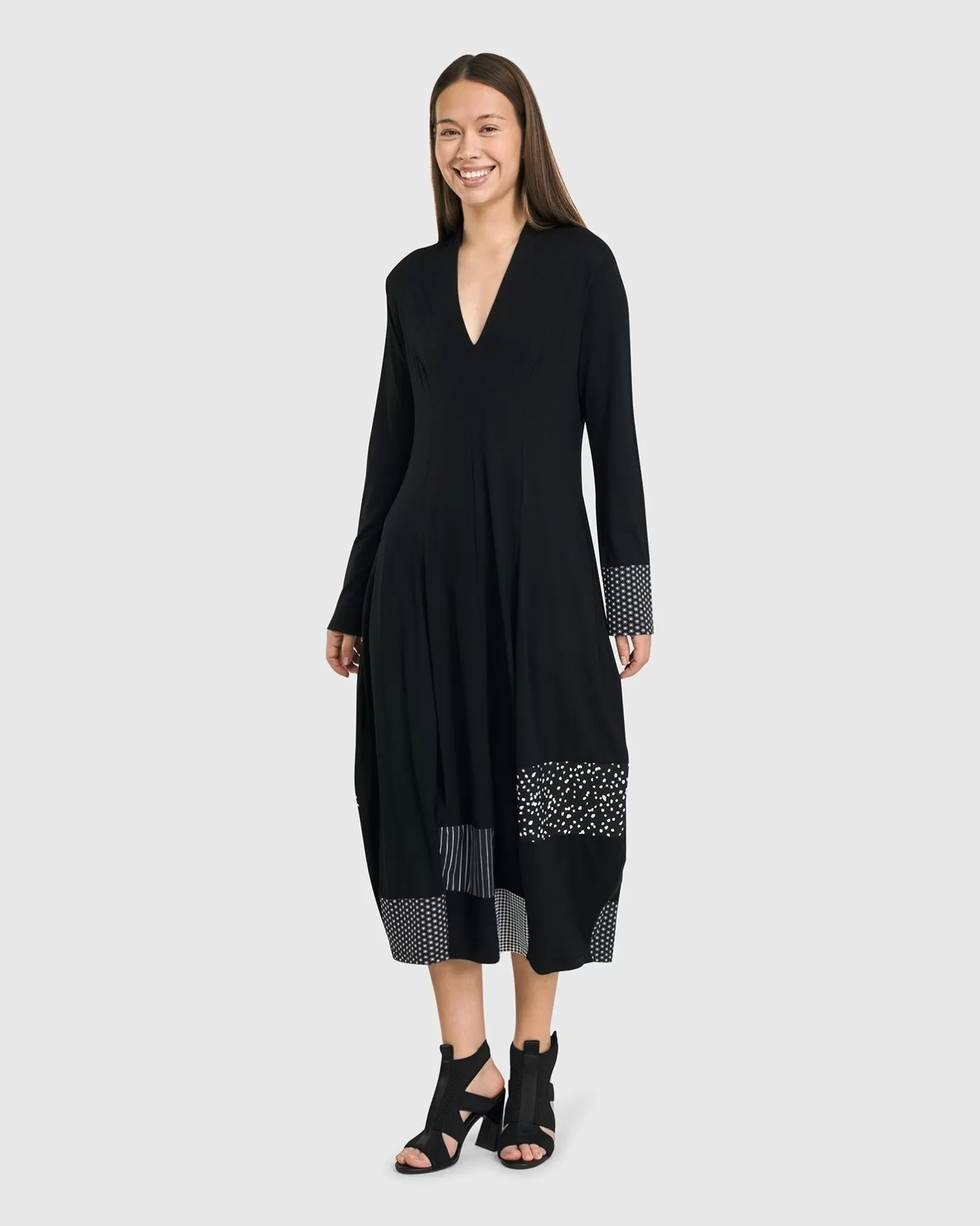 Josie Cocoon Dress, Mono | Alembika Hot