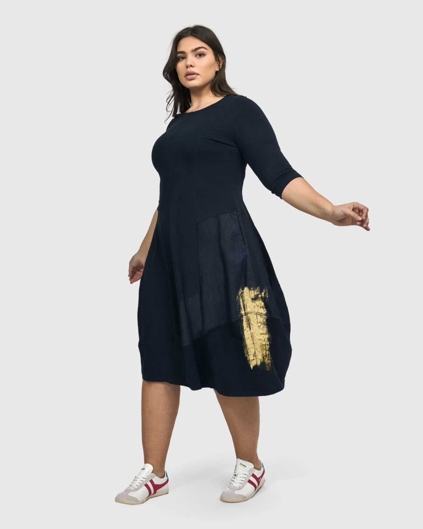 Lexington Crew Cocoon Dress, Navy | Alembika Discount