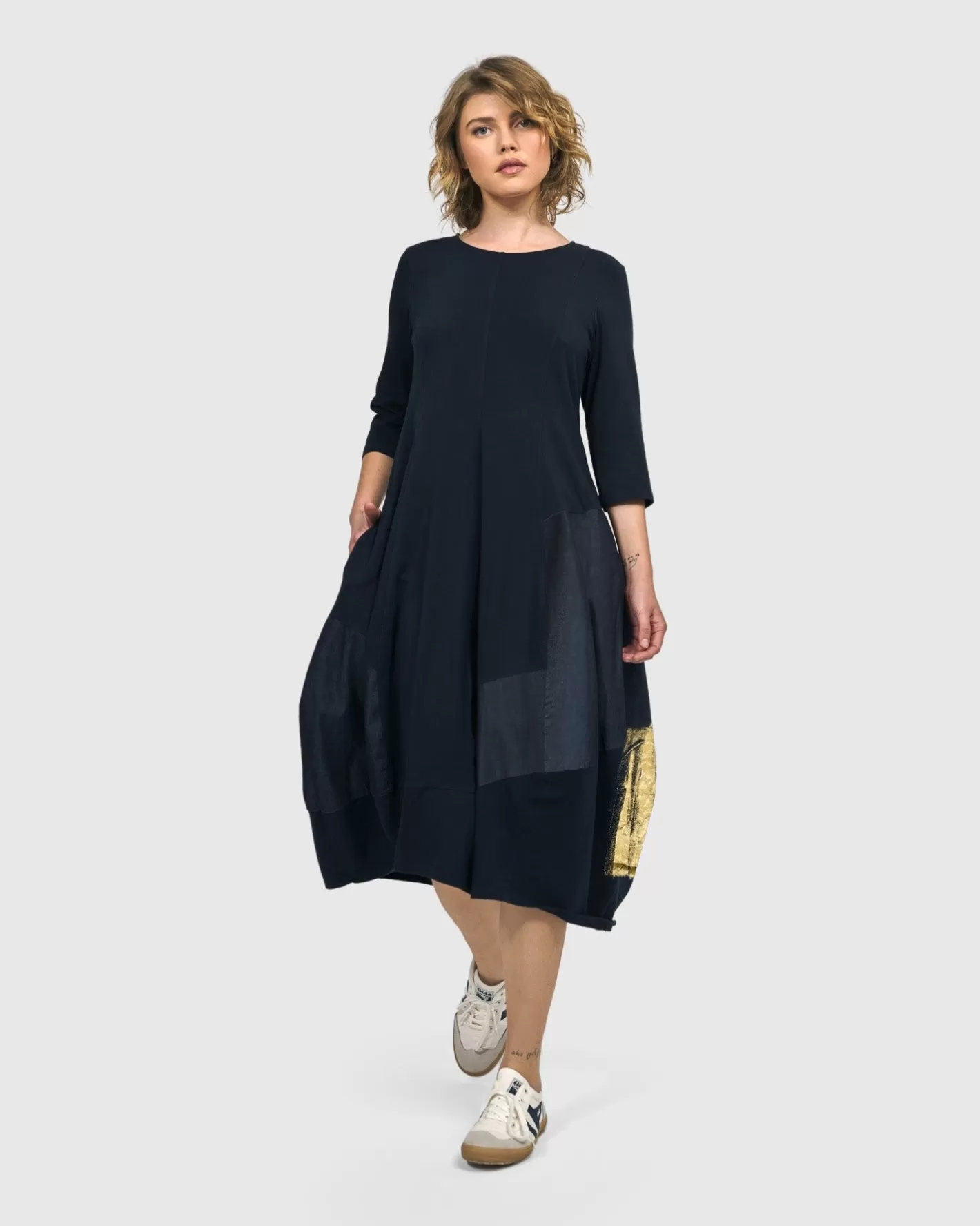 Lexington Crew Cocoon Dress, Navy | Alembika Discount