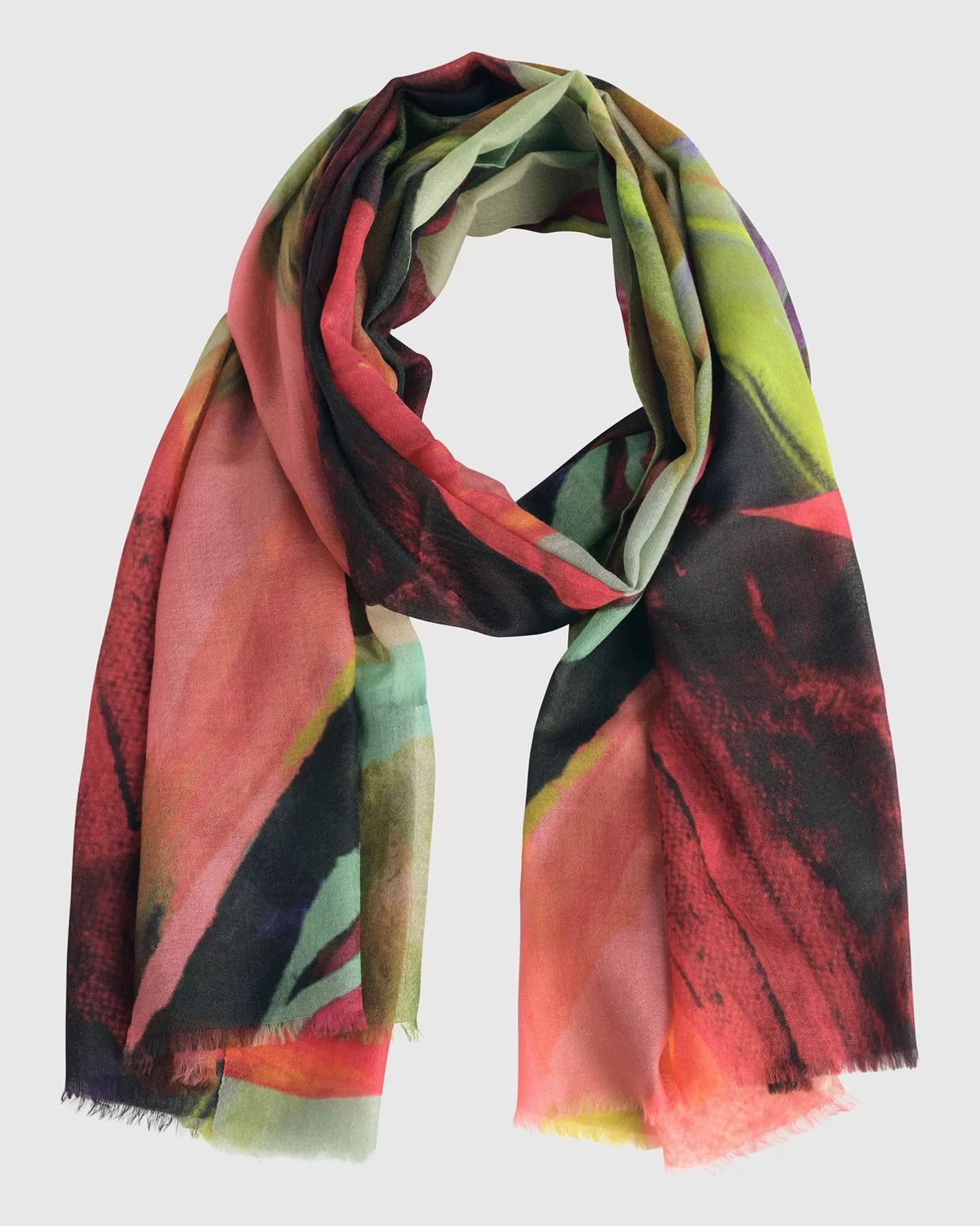 Museum Piece Scarf, Leaves | Alembika Fashion