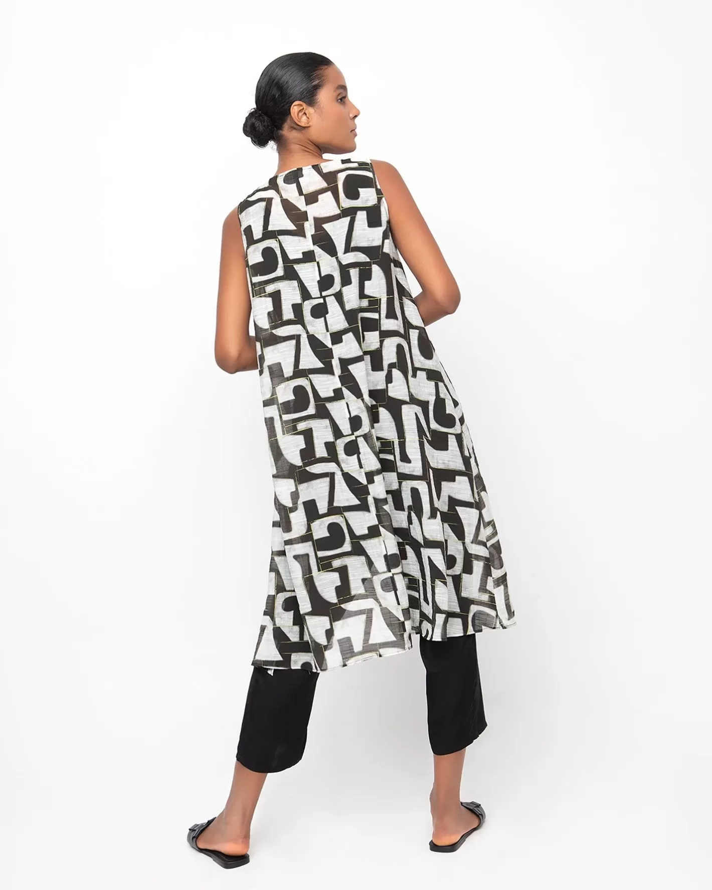 Ozai N Ku Glyph Tunic Top, Puzzle | Alembika Outlet