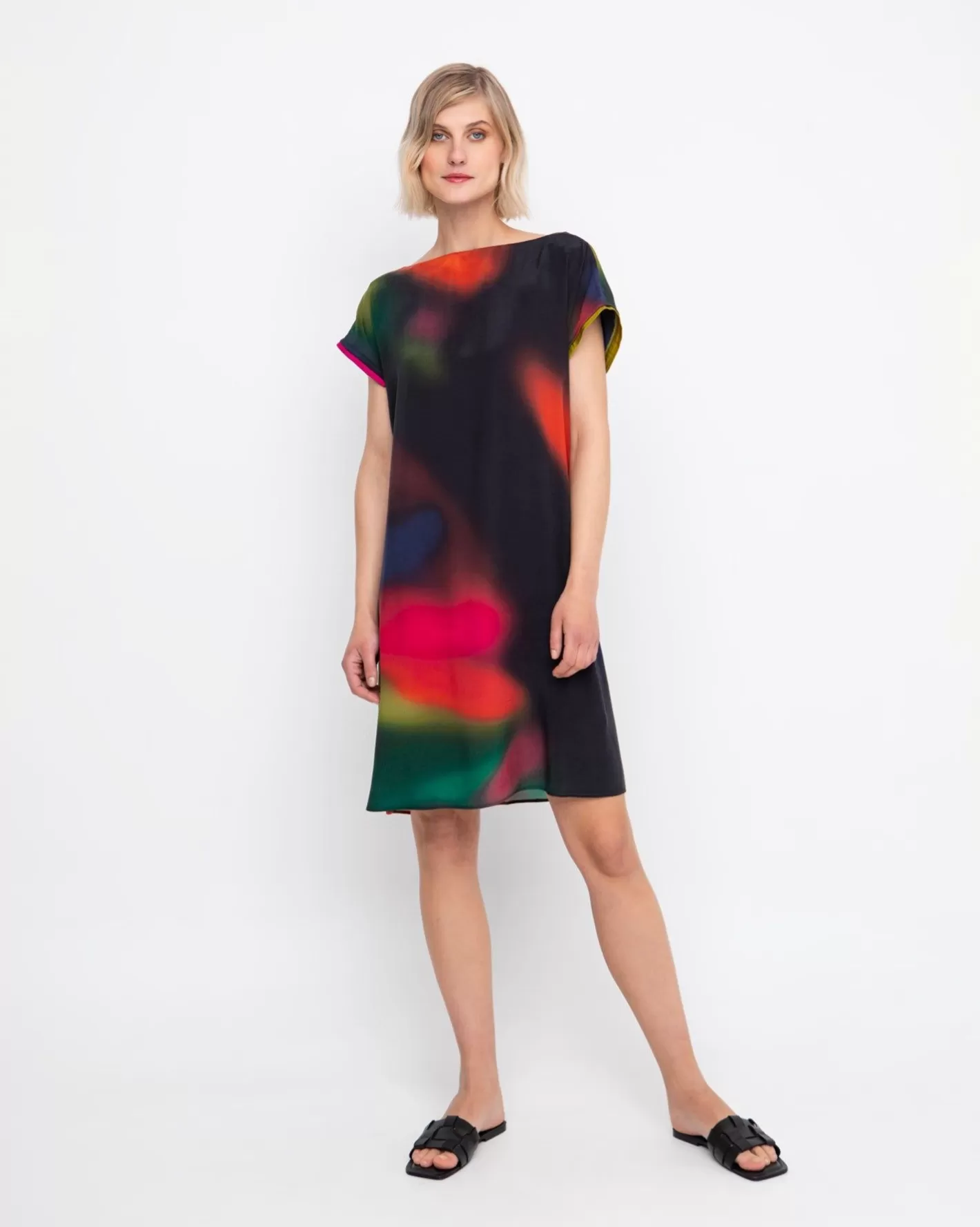 Ozai N Ku Northern Lights Shift Dress, Fall | Alembika Flash Sale