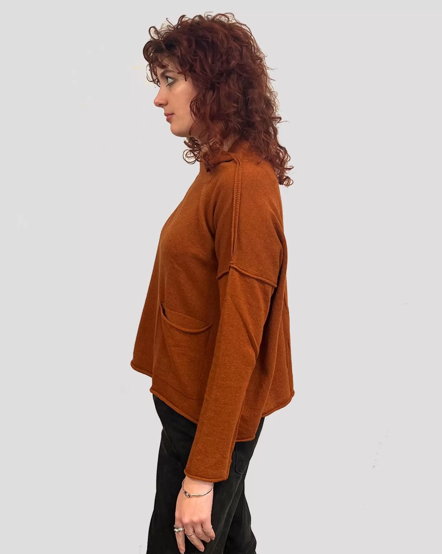 Ozai N Ku Techie Sweater Top, Rust | Alembika Best Sale