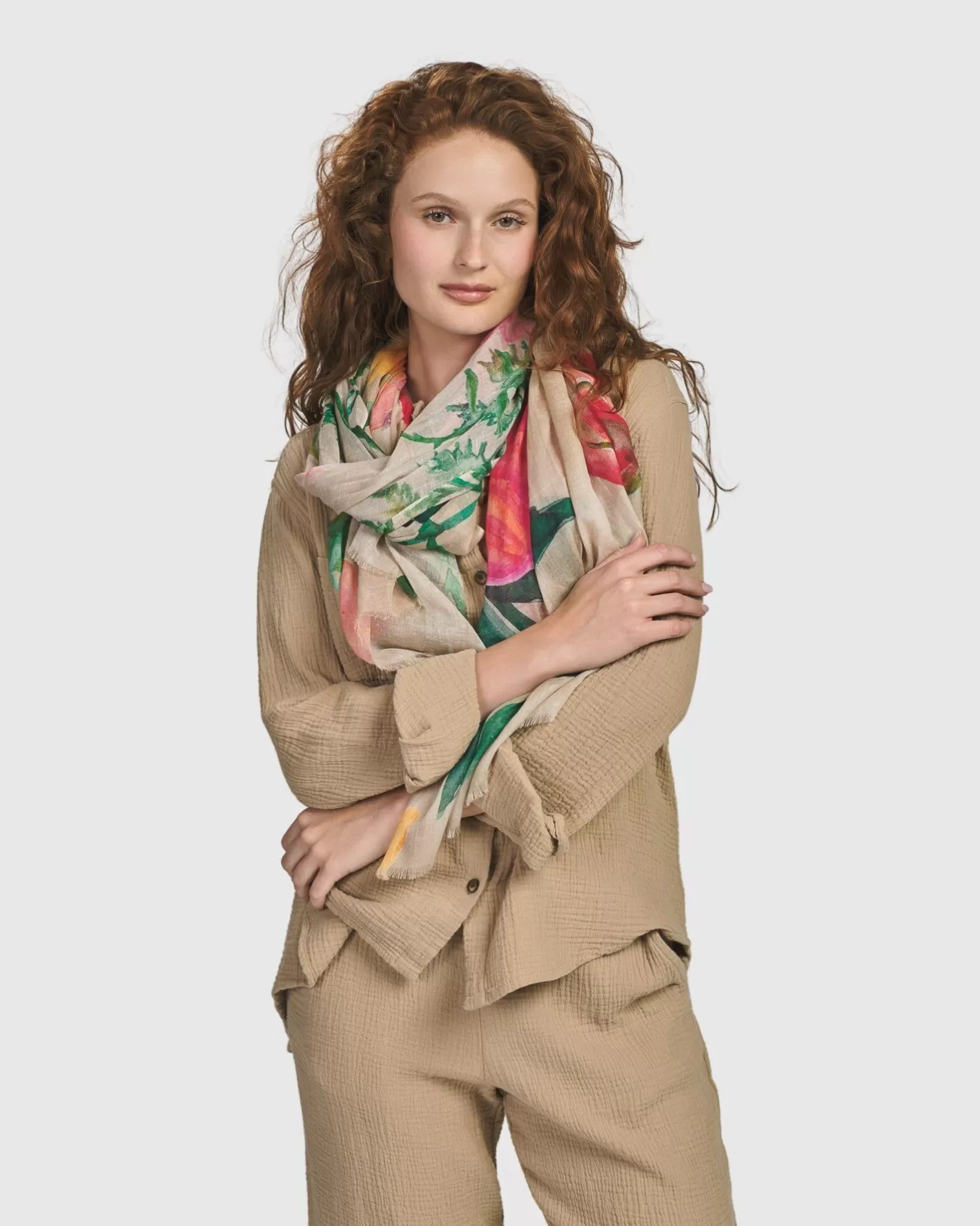 Primavera Scarf, Peony | Alembika Flash Sale