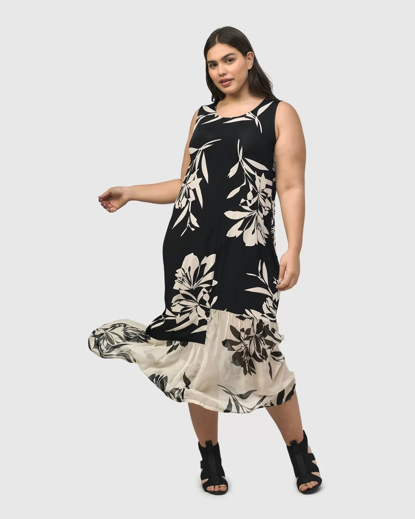 Prosecco Sleeveless Tunic Dress, Floral | Alembika Flash Sale