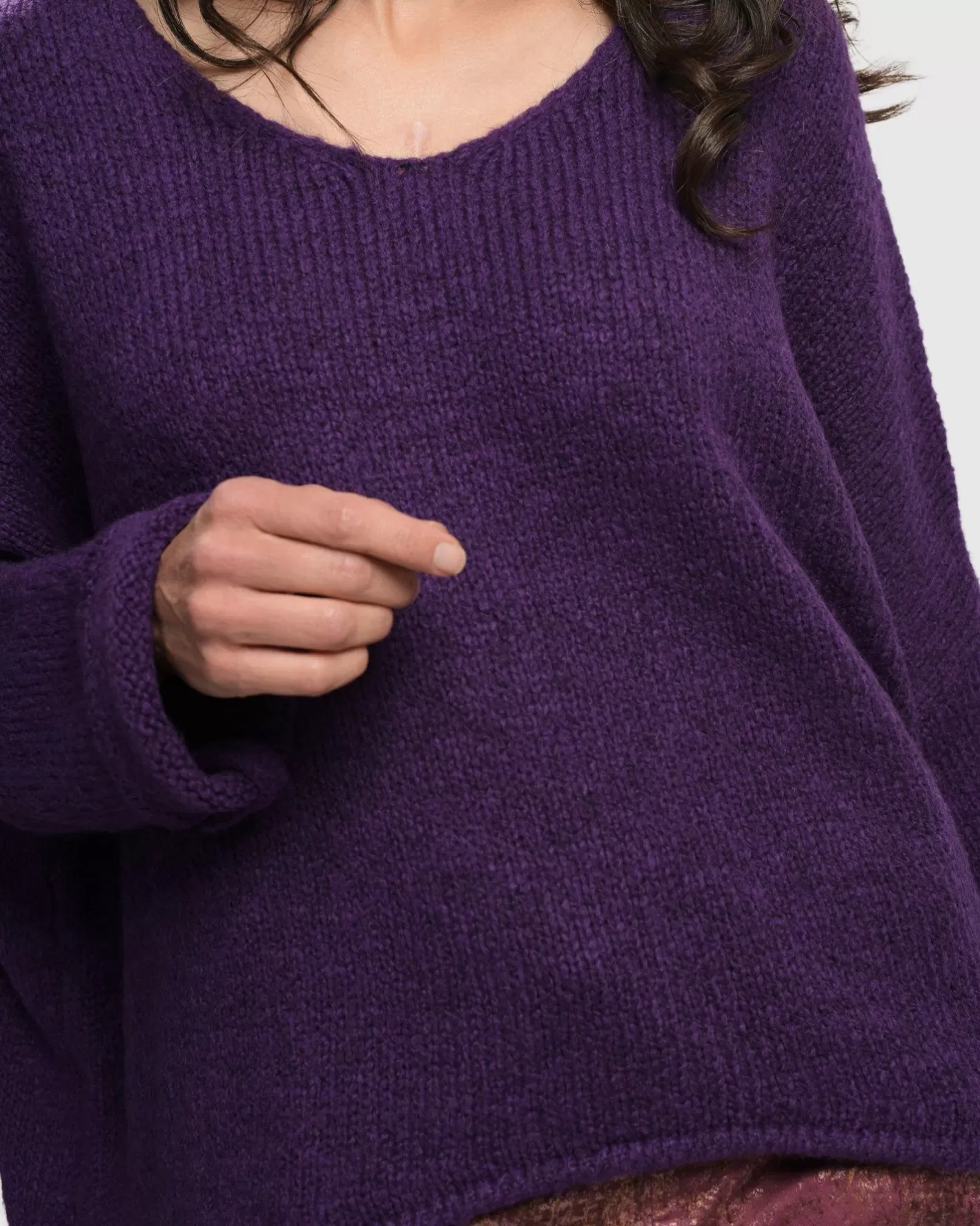 Siesta Oversized Sweater, Purple | Alembika New