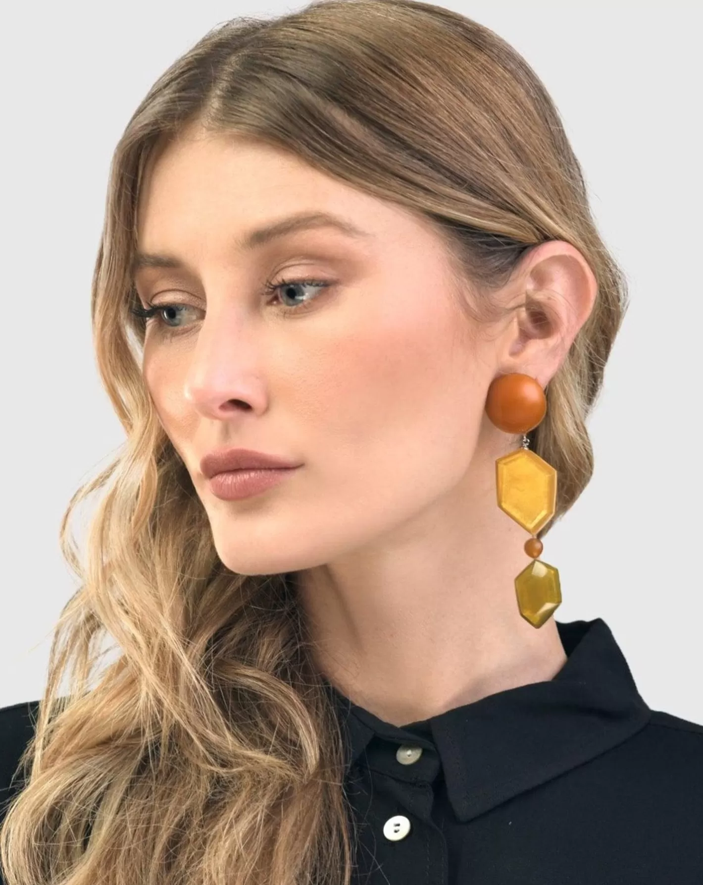 Spice Drop Earrings, Gold Multi | Alembika New