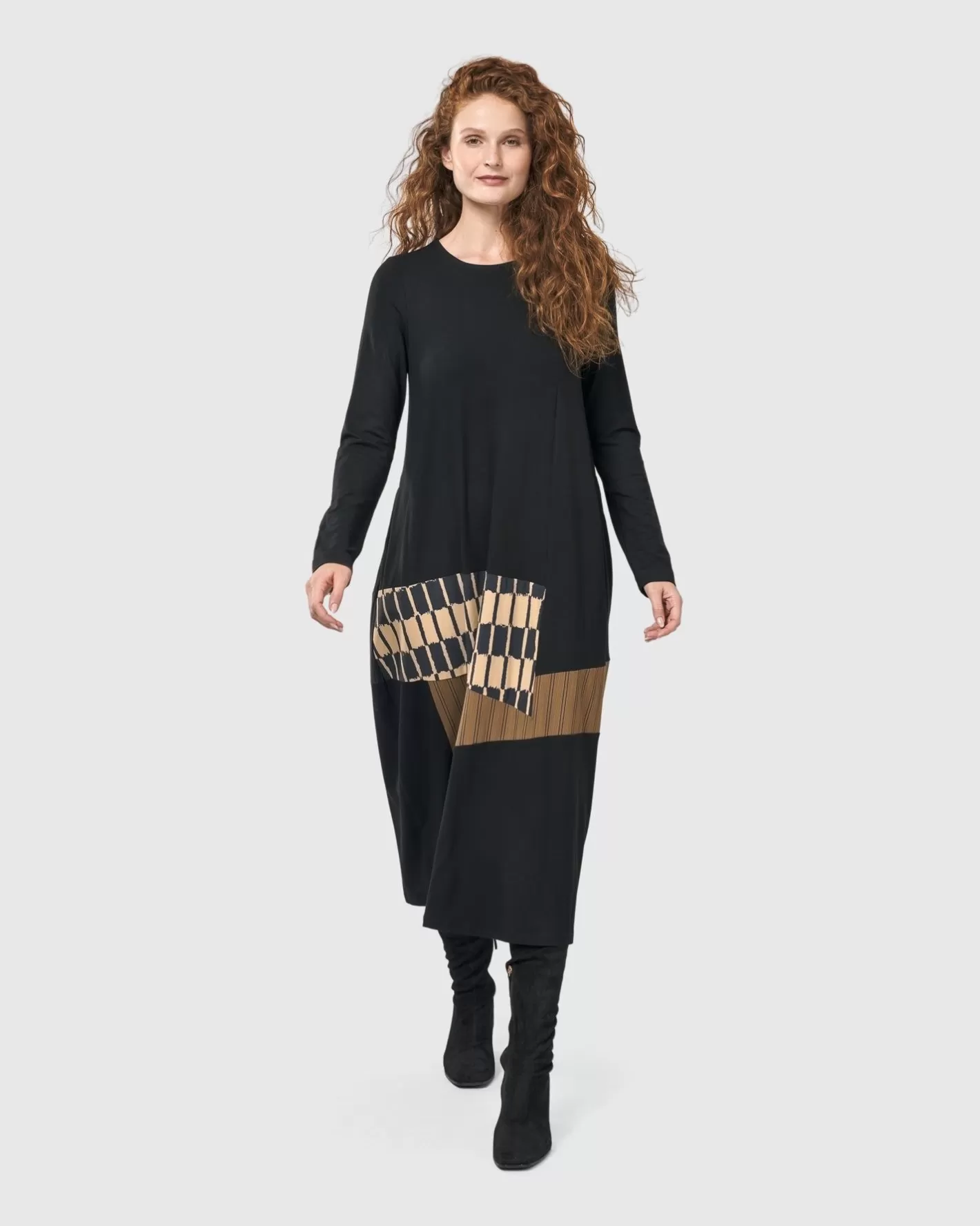 Sycamore Cocoon Dress, Coffee | Alembika Best Sale