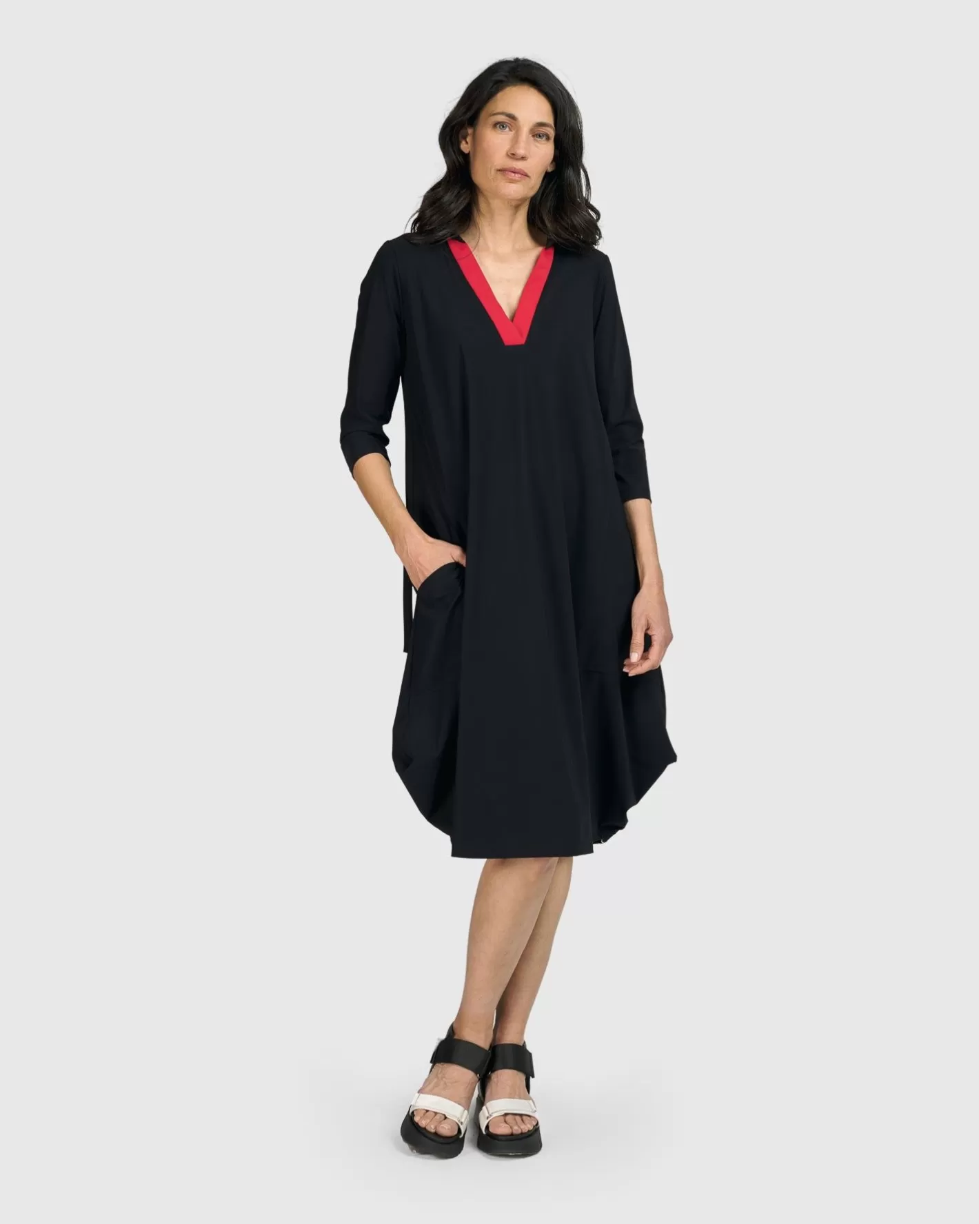 Tekbika Celine Dress, Black | Alembika Discount