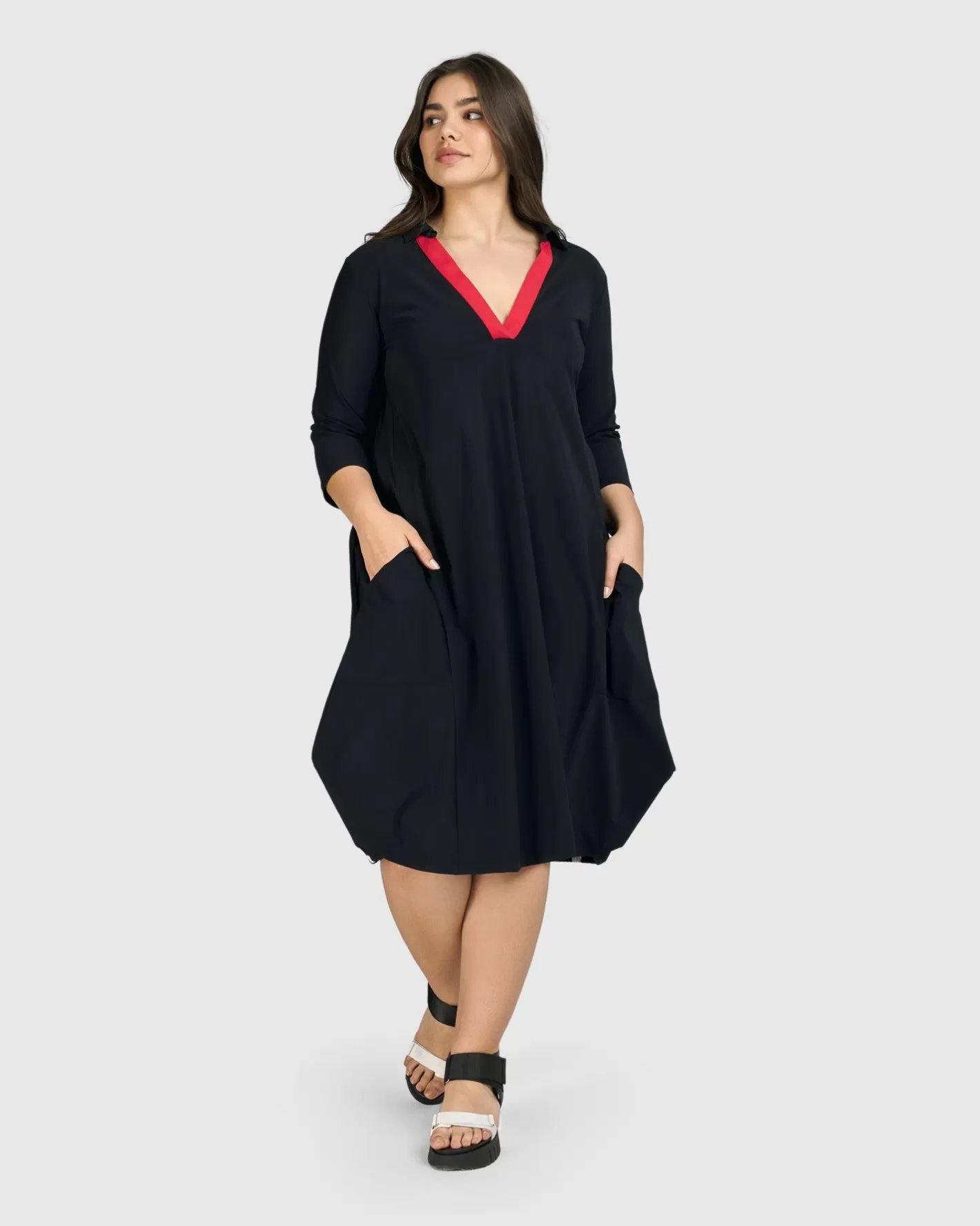 Tekbika Celine Dress, Black | Alembika Discount