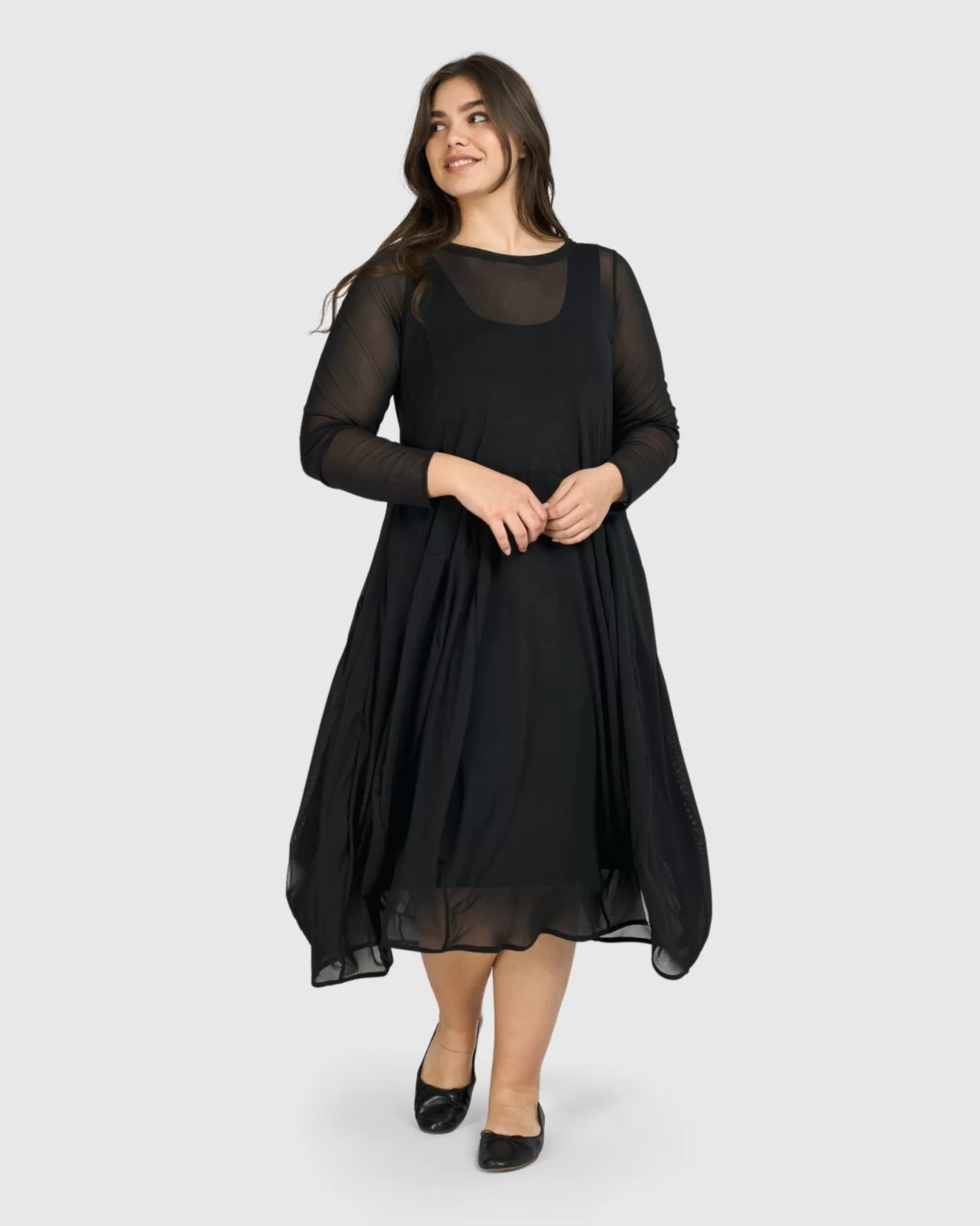 Tekbika Charlotte Crew Cocoon Dress, Tulle | Alembika Sale