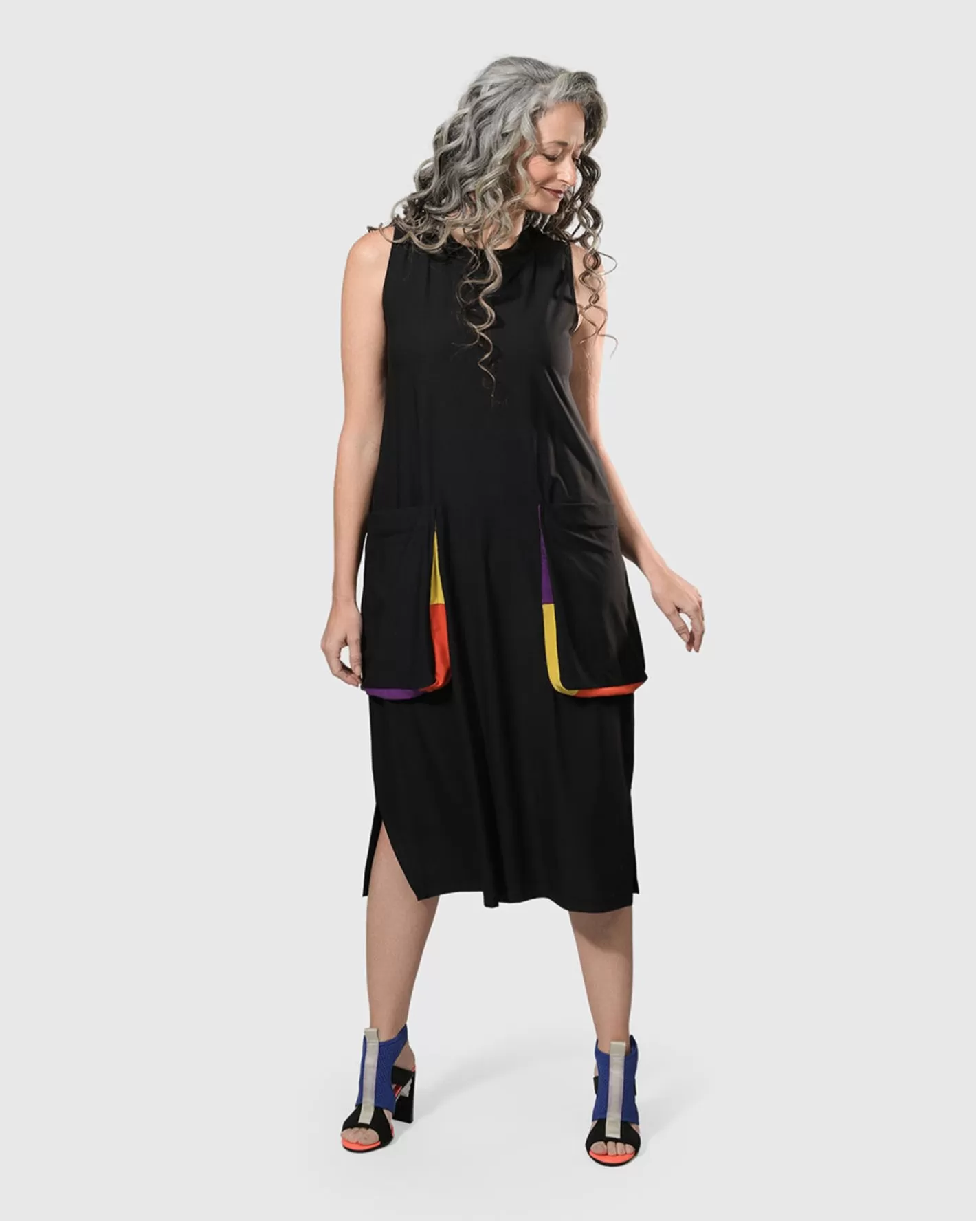 Tekbika Poppy Sleeveless Pocket Dress, Multi | Alembika Hot