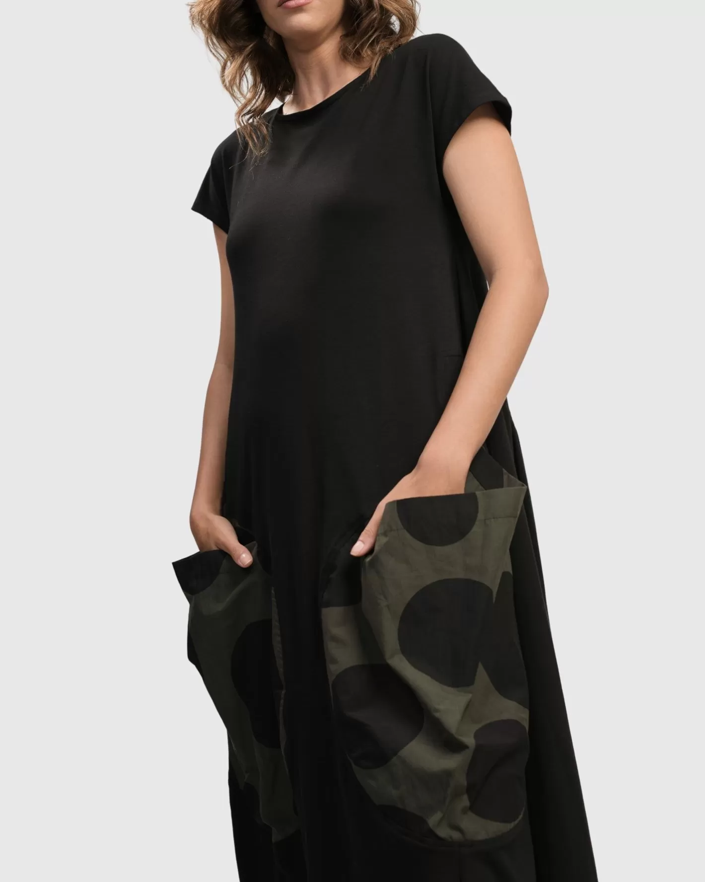 Urban Melody Midi Dress, Khaki | Alembika Hot